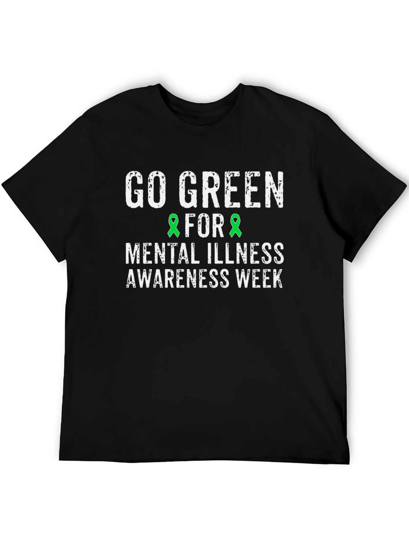 Go Green Mental Illness Awareness T-Shirt