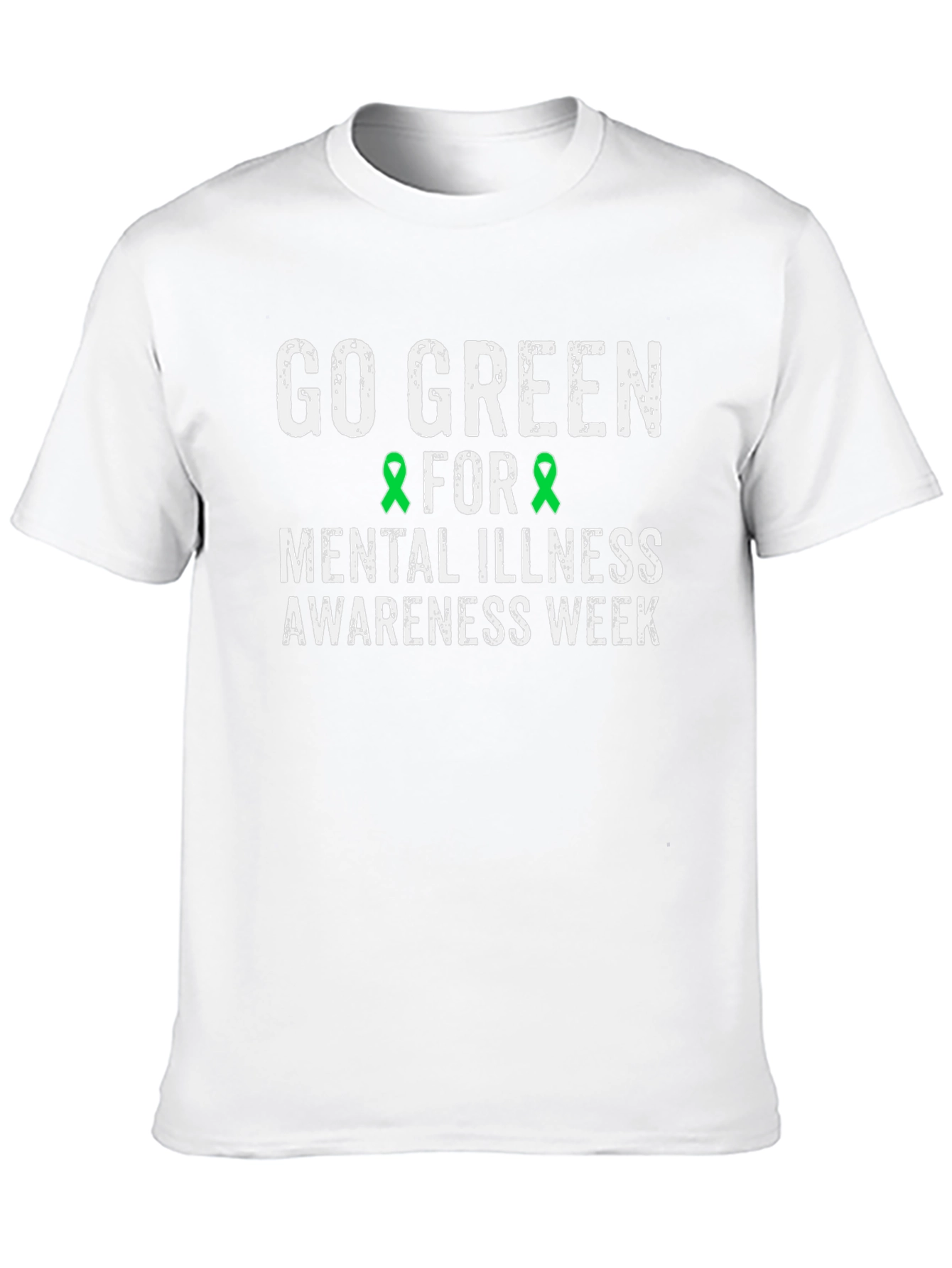 Go Green Mental Illness Awareness T-Shirt