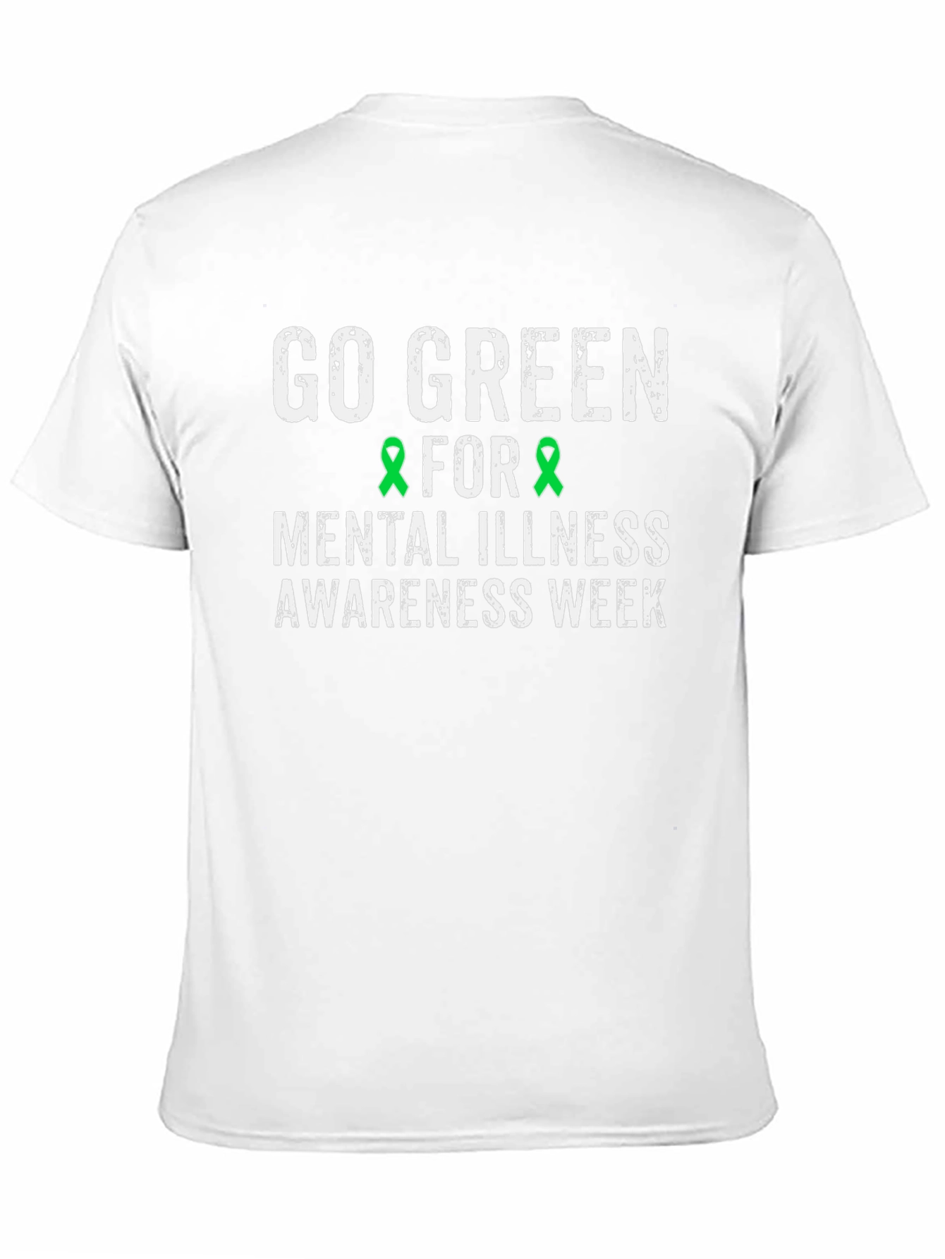 Go Green Mental Illness Awareness T-Shirt
