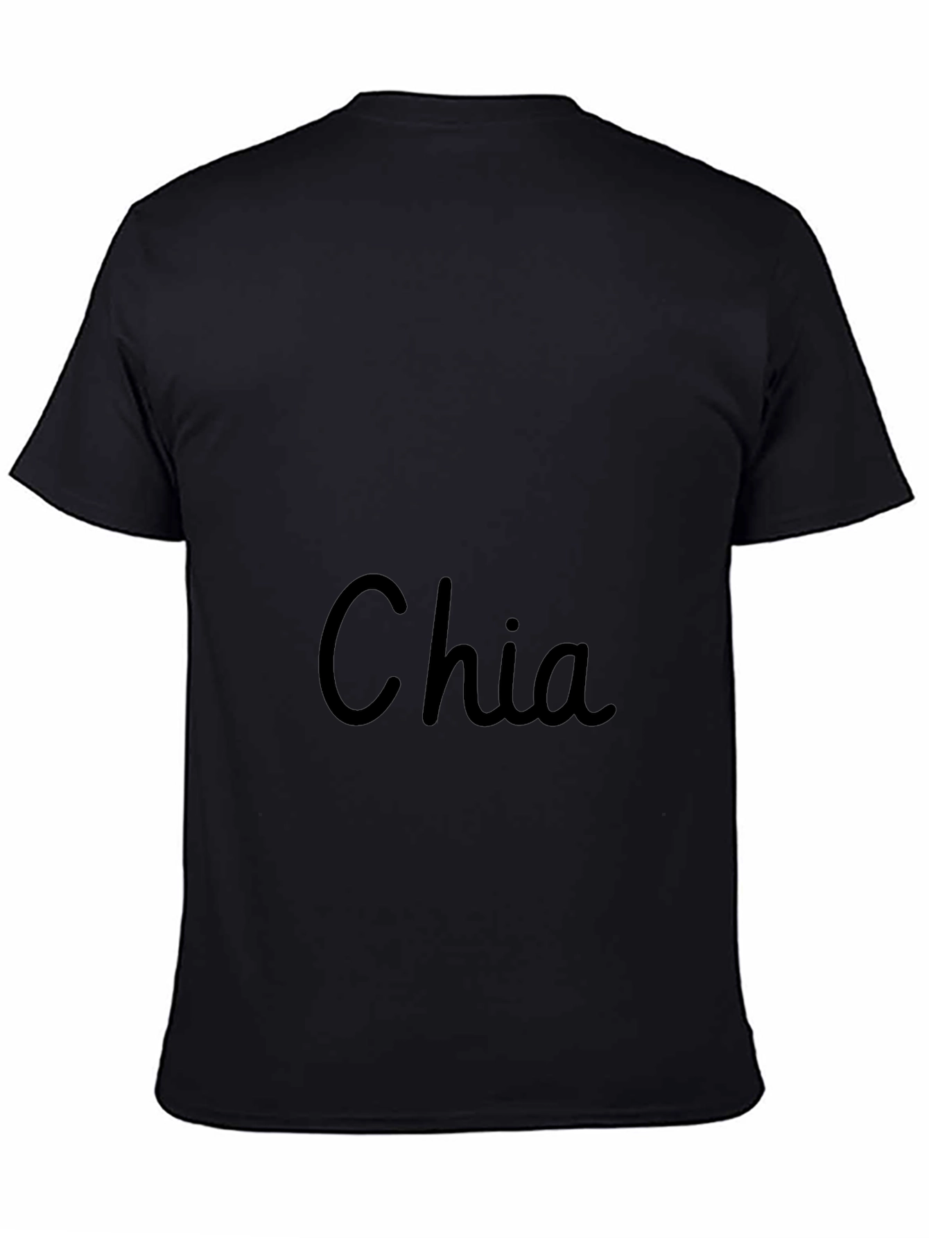 Chia Black T-Shirt - Soft Cotton Blend
