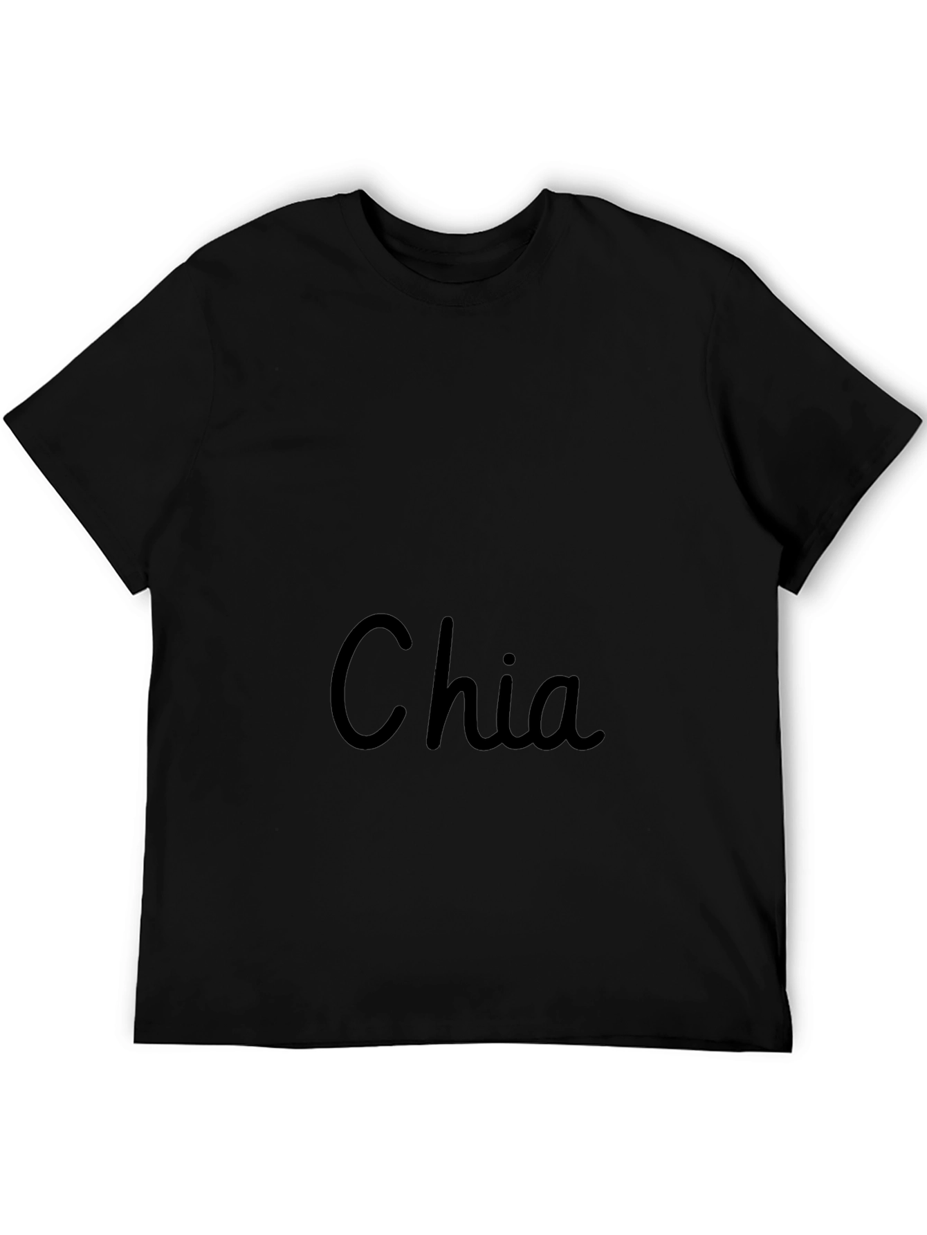 Chia Black T-Shirt - Soft Cotton Blend