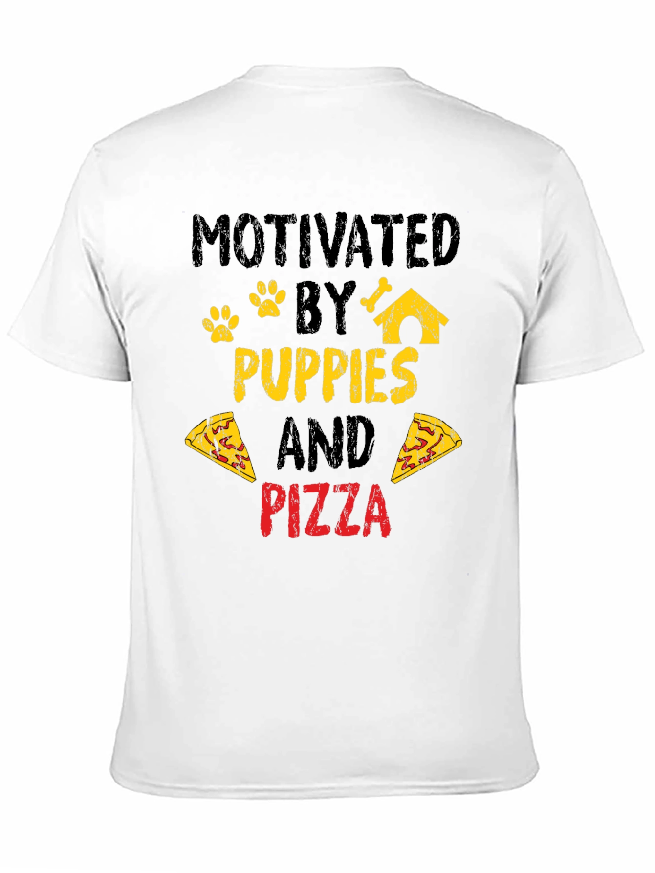 Puppies and Pizza T-Shirt - Funny Graphic Tee