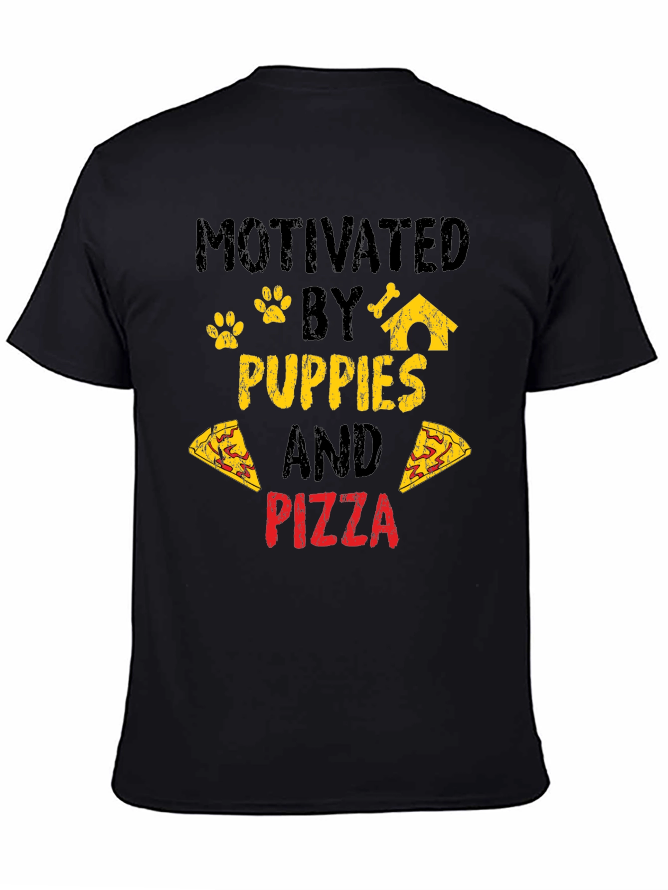 Puppies and Pizza T-Shirt - Funny Graphic Tee