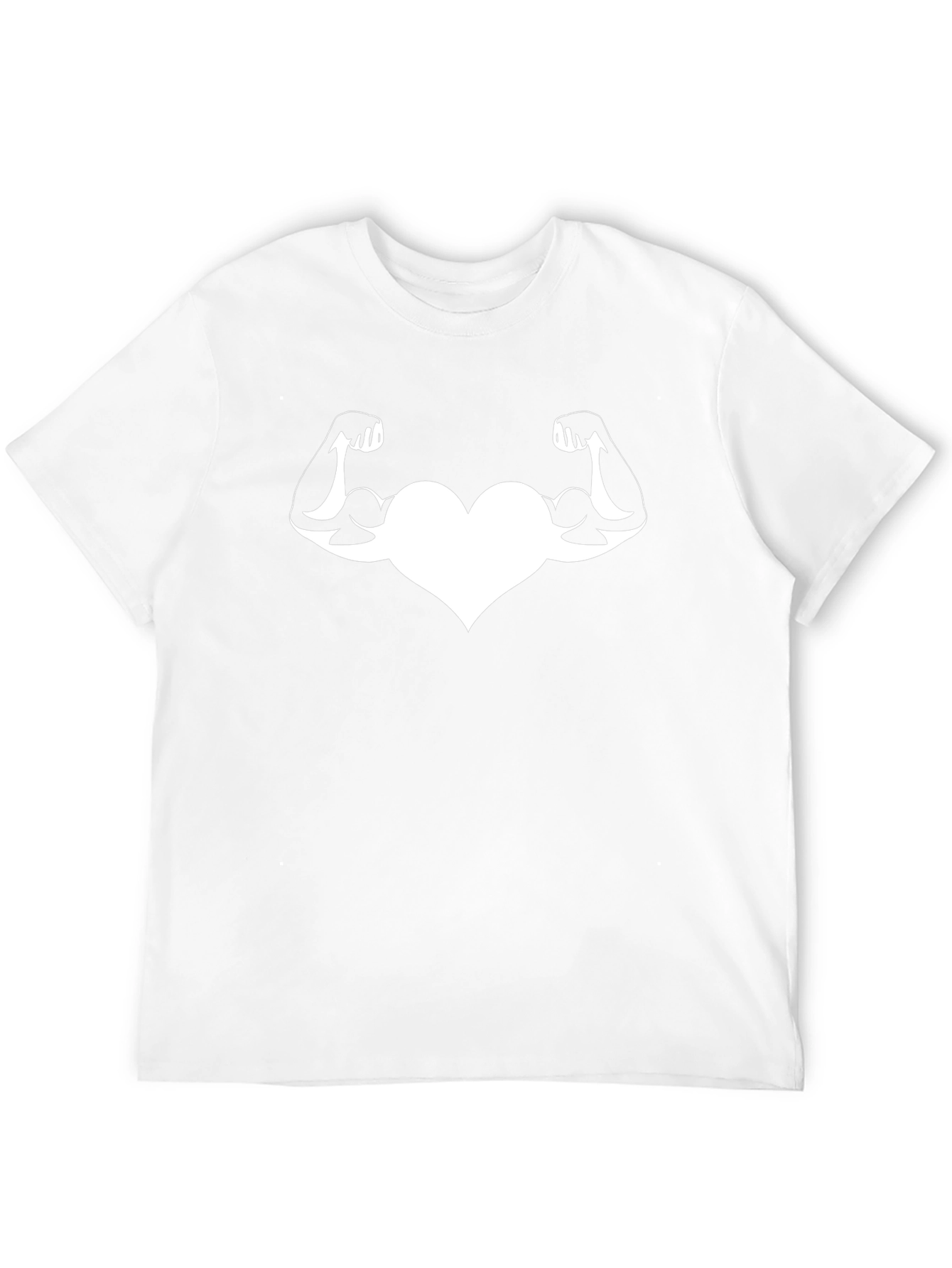 Heart Muscle Tee - Strong Love Black T-Shirt