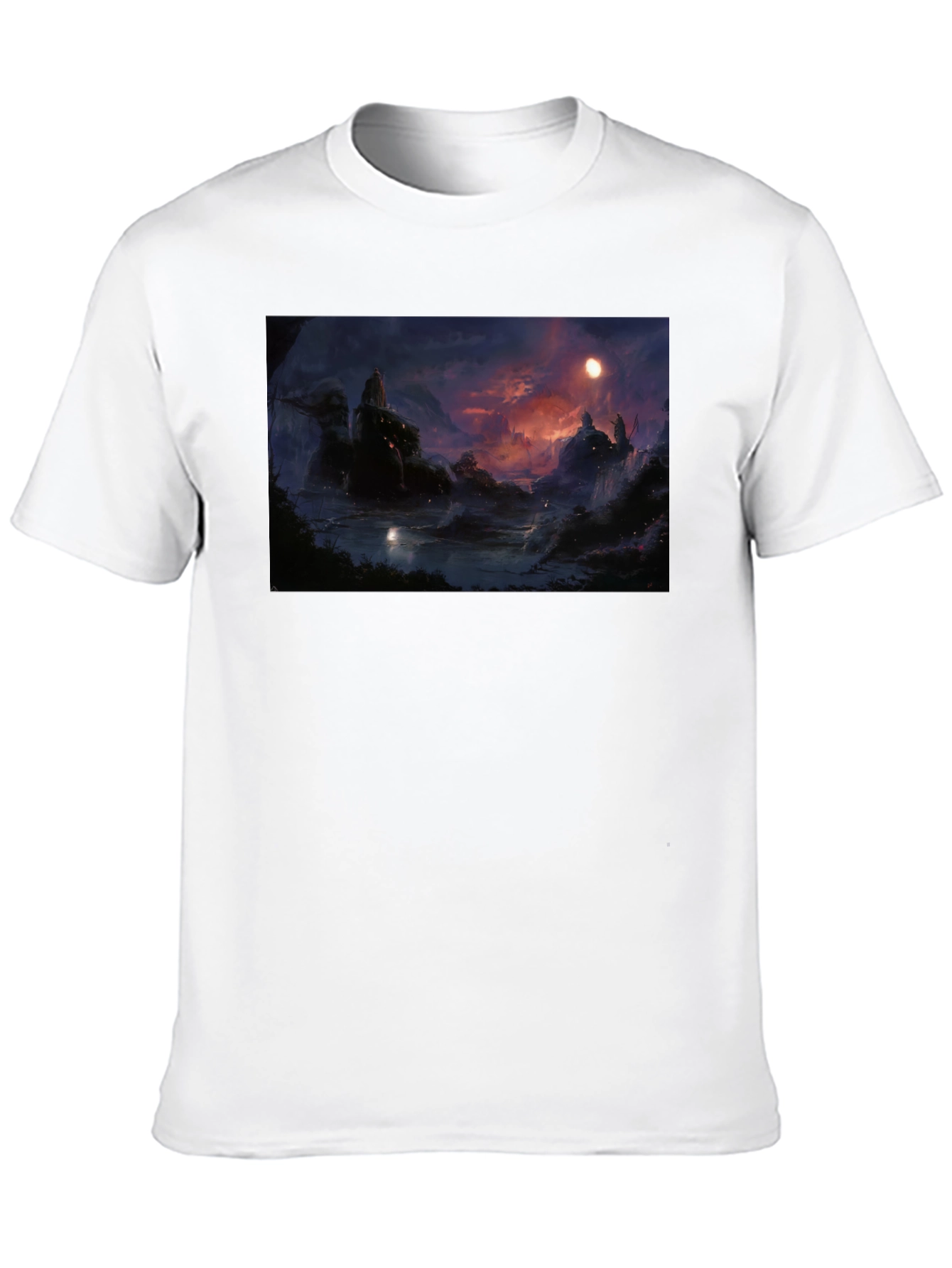 Mystic Landscape Graphic Tee - Black