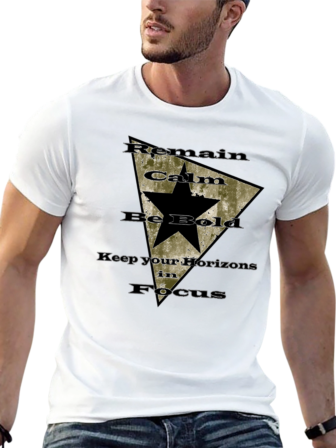 Remain Calm Be Bold Graphic Tee
