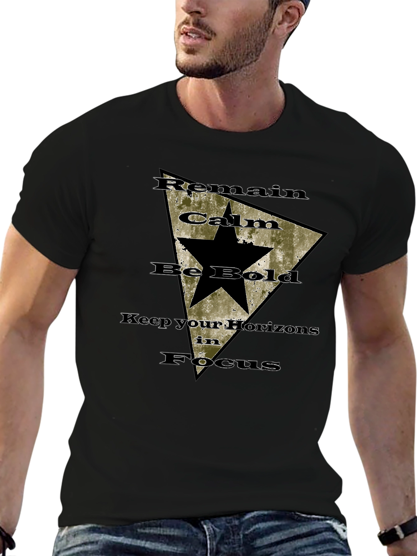 Remain Calm Be Bold Graphic Tee