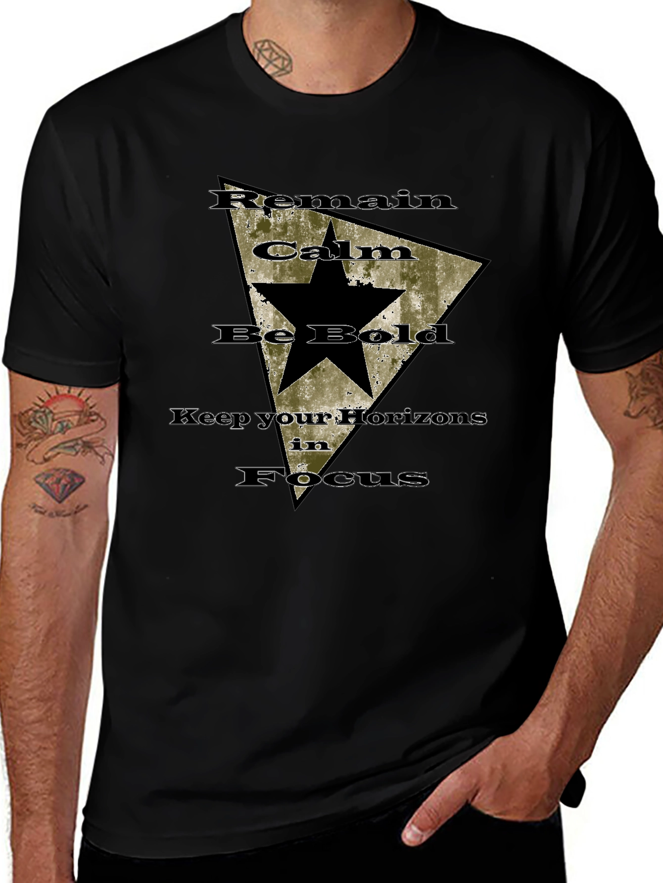 Remain Calm Be Bold Graphic Tee