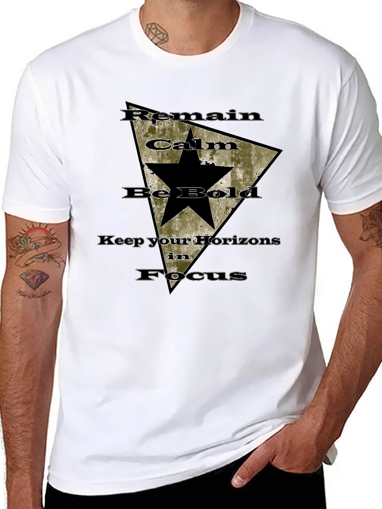 Remain Calm Be Bold Graphic Tee
