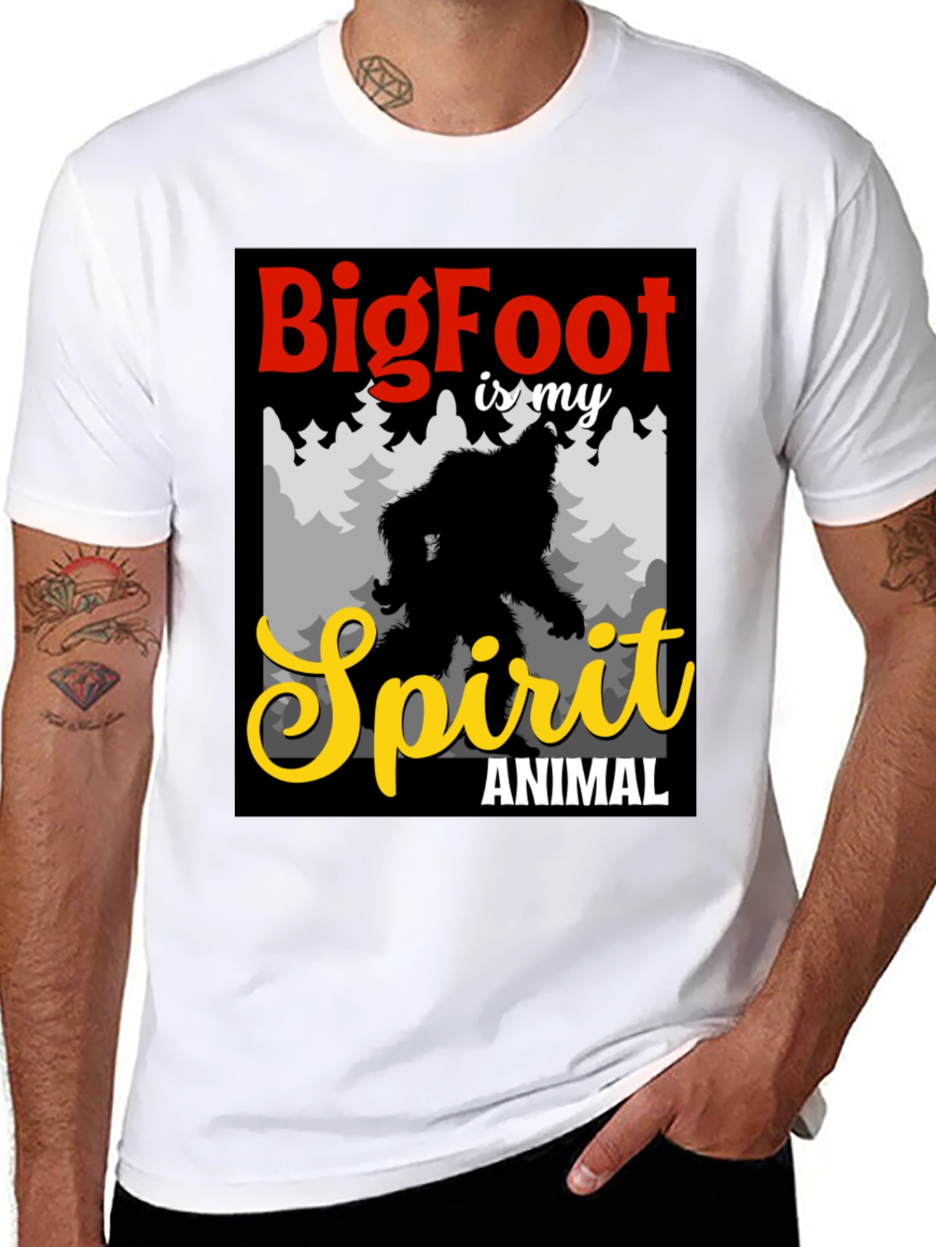 Bigfoot Spirit Animal Graphic Tee