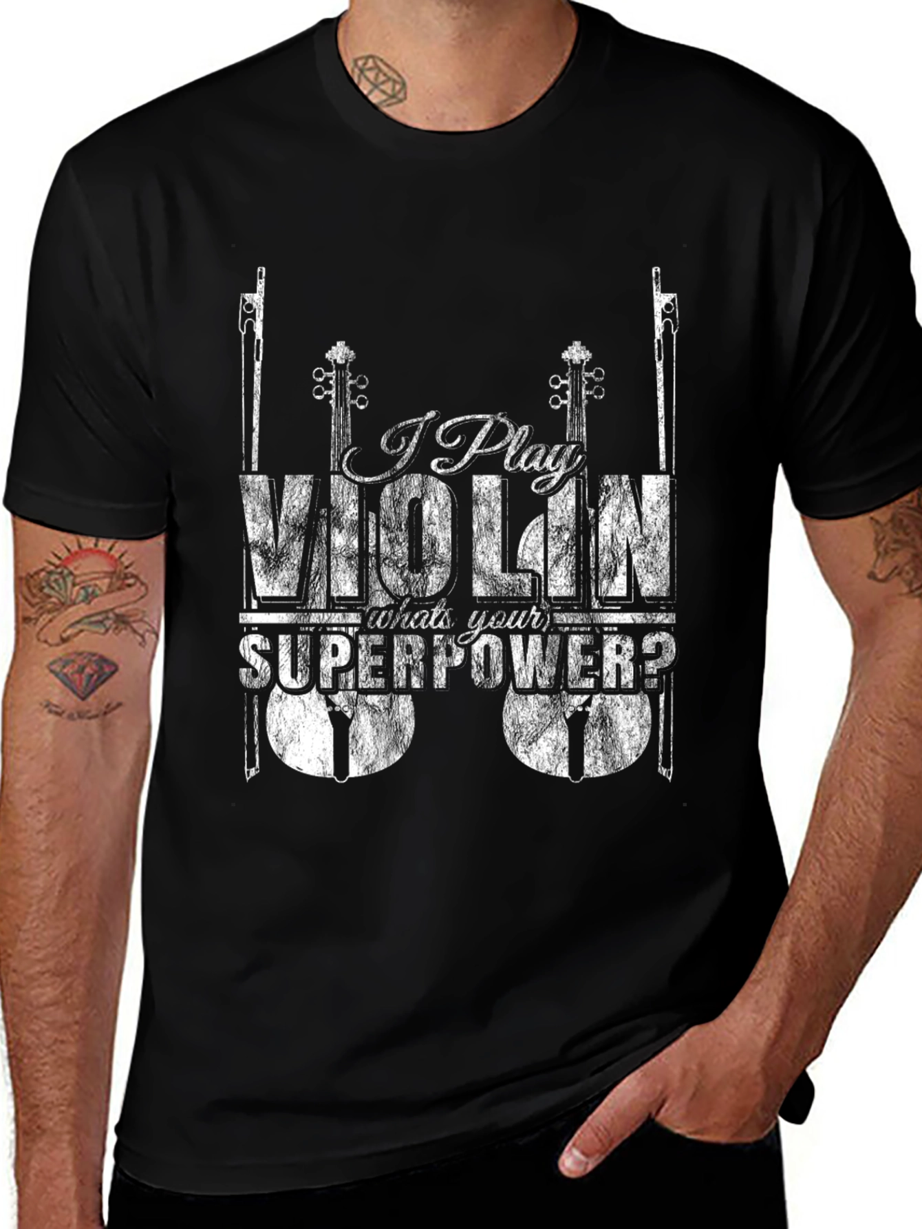 I Play Violin - Whats Your Superpower T-Shirt
