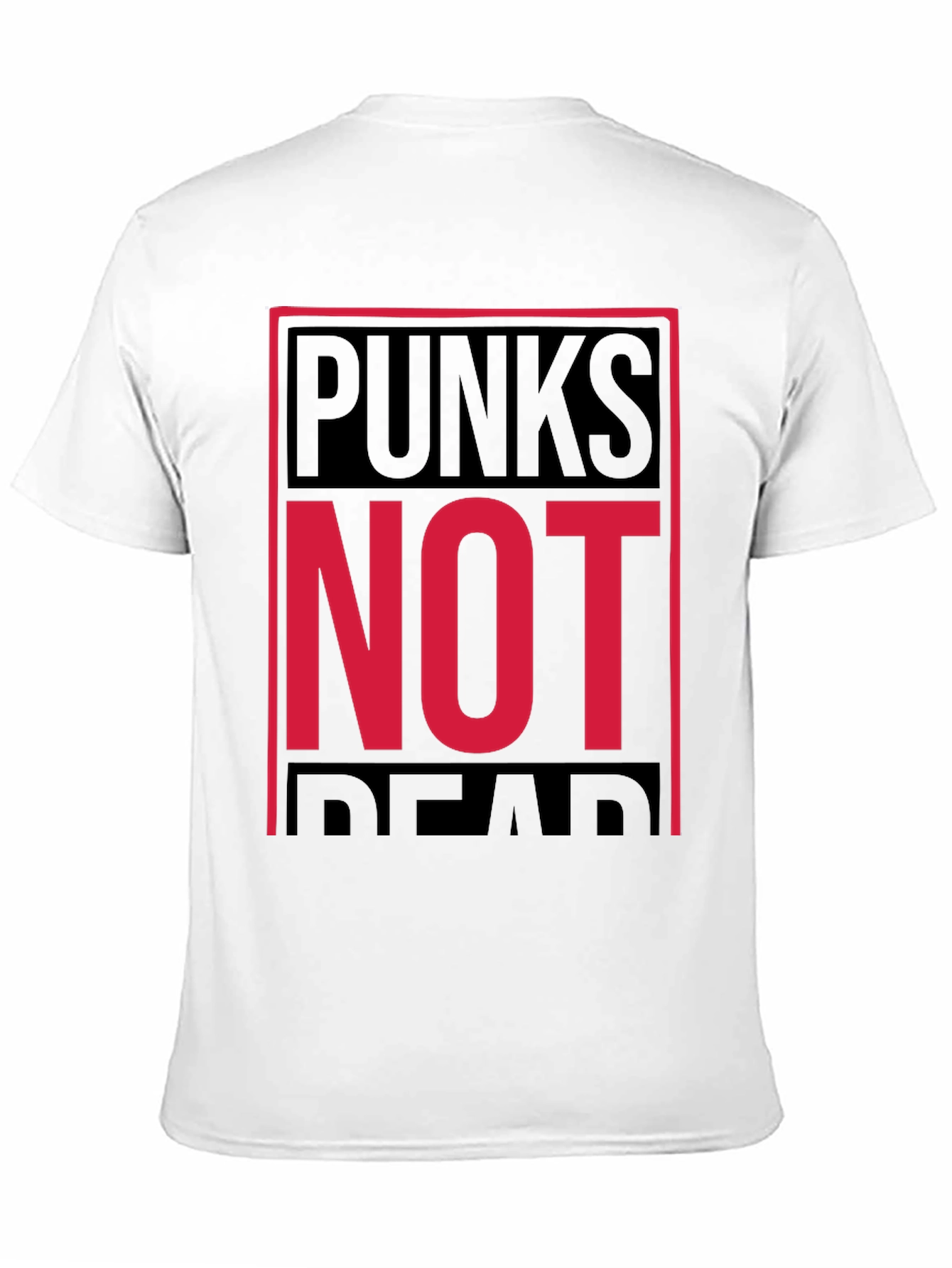 Punks Not Dead Graphic Tee - Black Cotton