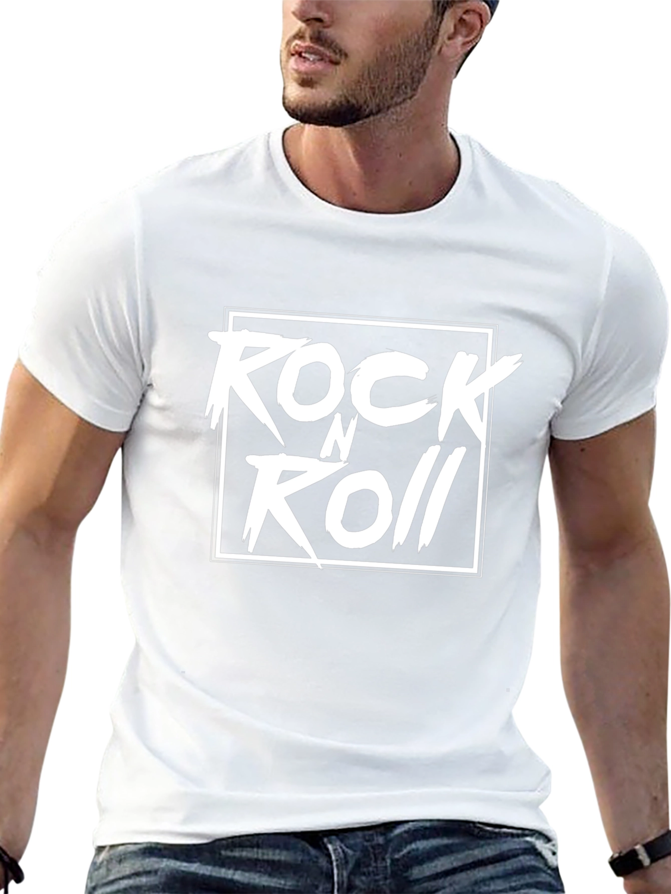 Rock n Roll Black Graphic Tee