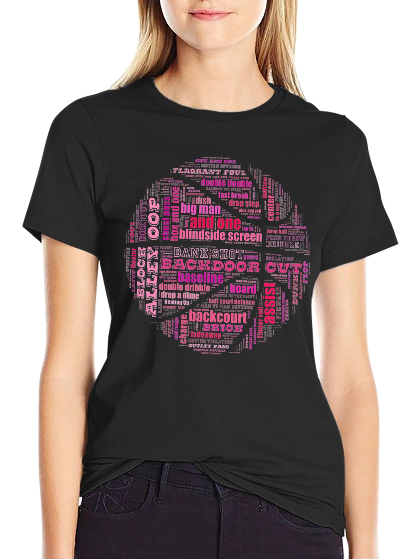 Basketball Terms Graphic T-Shirt