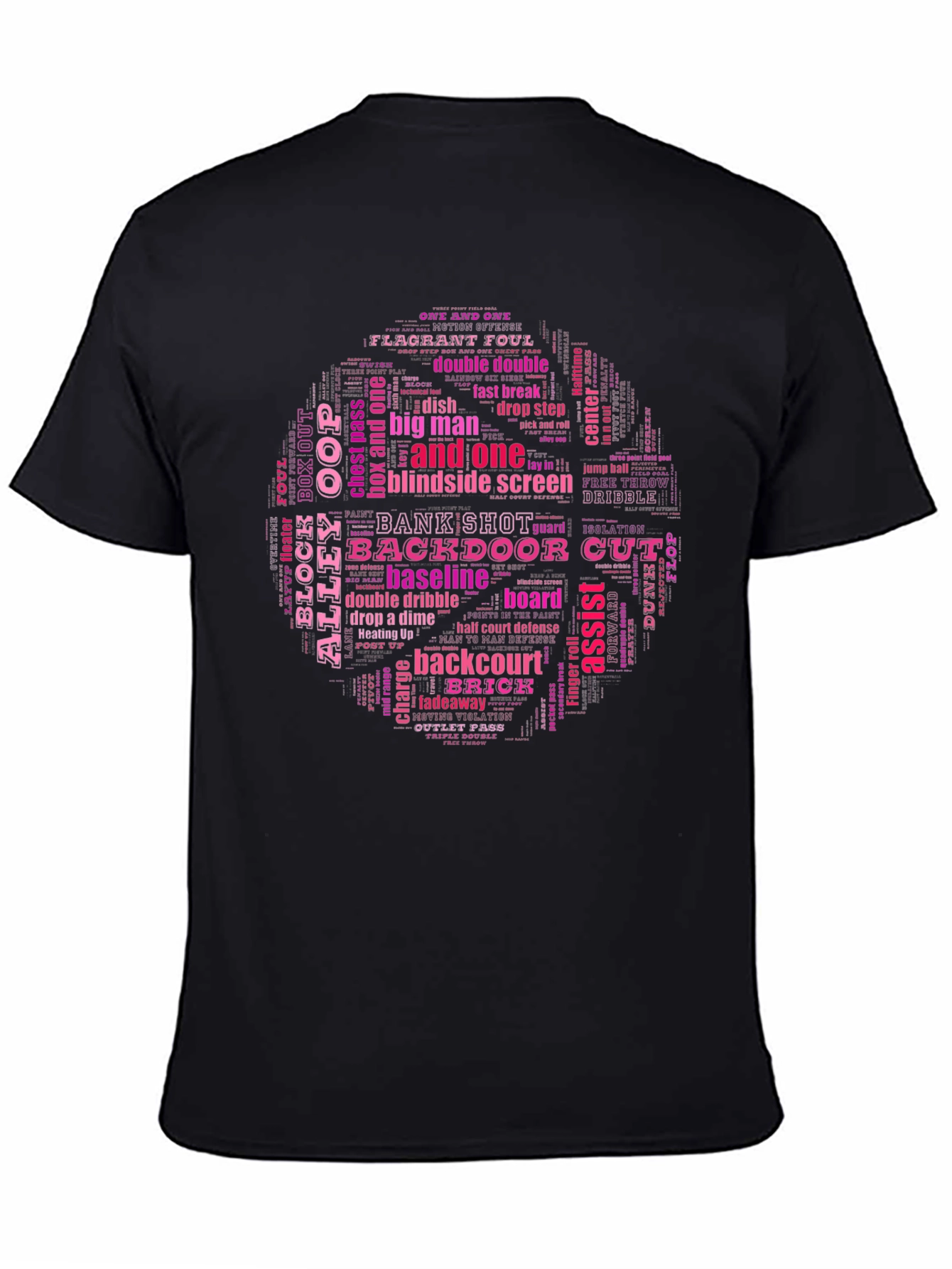 Basketball Terms Graphic T-Shirt