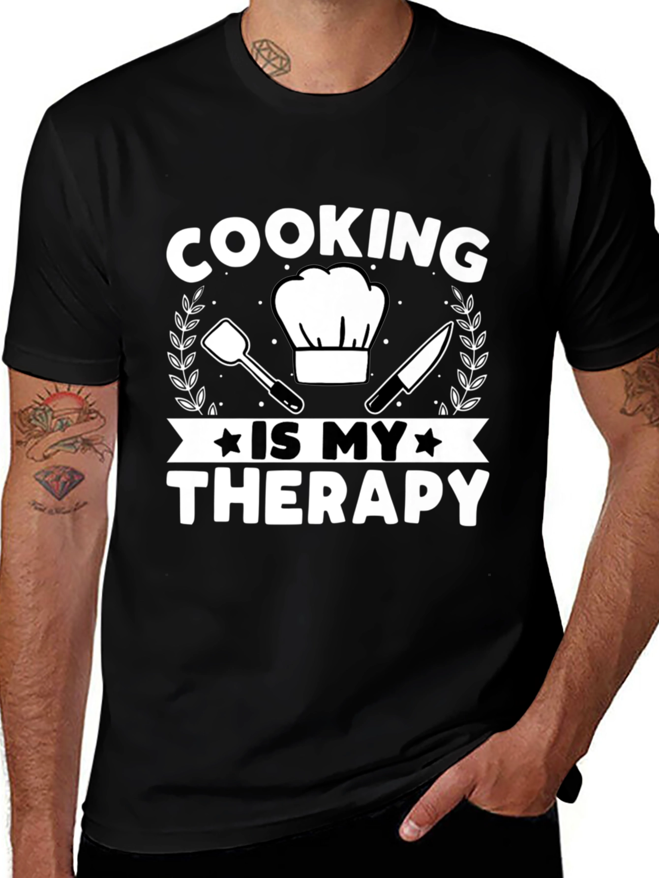 Cooking is My Therapy Graphic T-Shirt