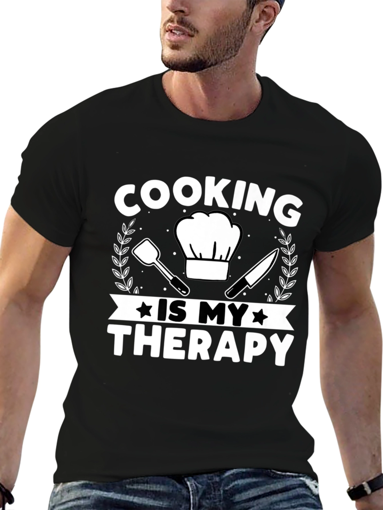 Cooking is My Therapy Graphic T-Shirt