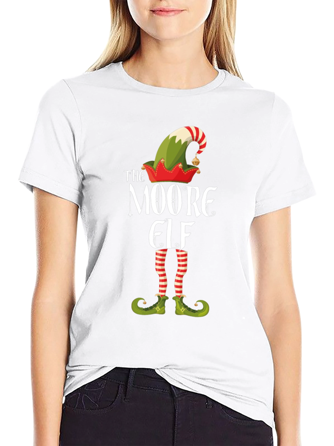 The Moore Elf Funny Christmas Holiday T-Shirt