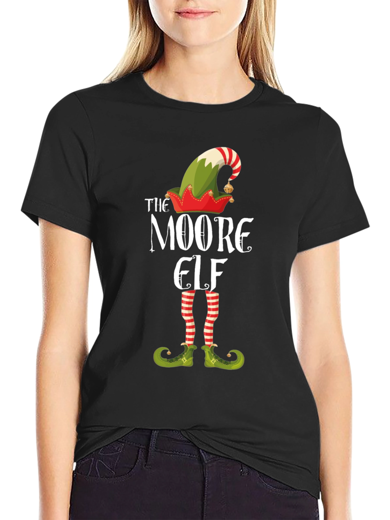 The Moore Elf Funny Christmas Holiday T-Shirt