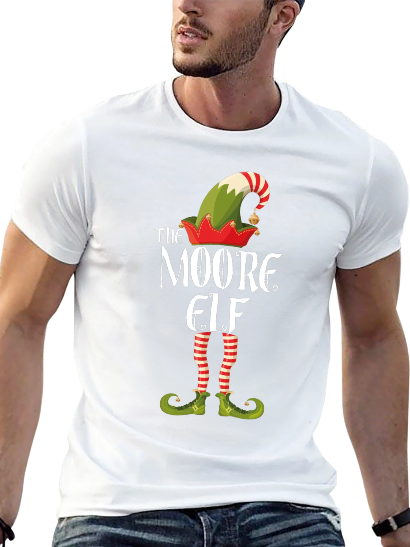 The Moore Elf Funny Christmas Holiday T-Shirt