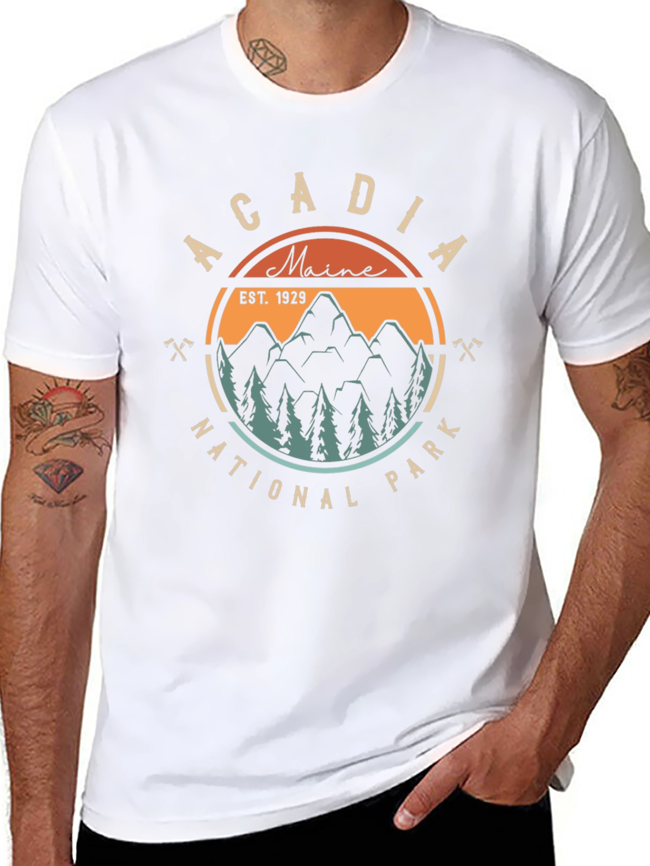 Acadia National Park Black T-Shirt