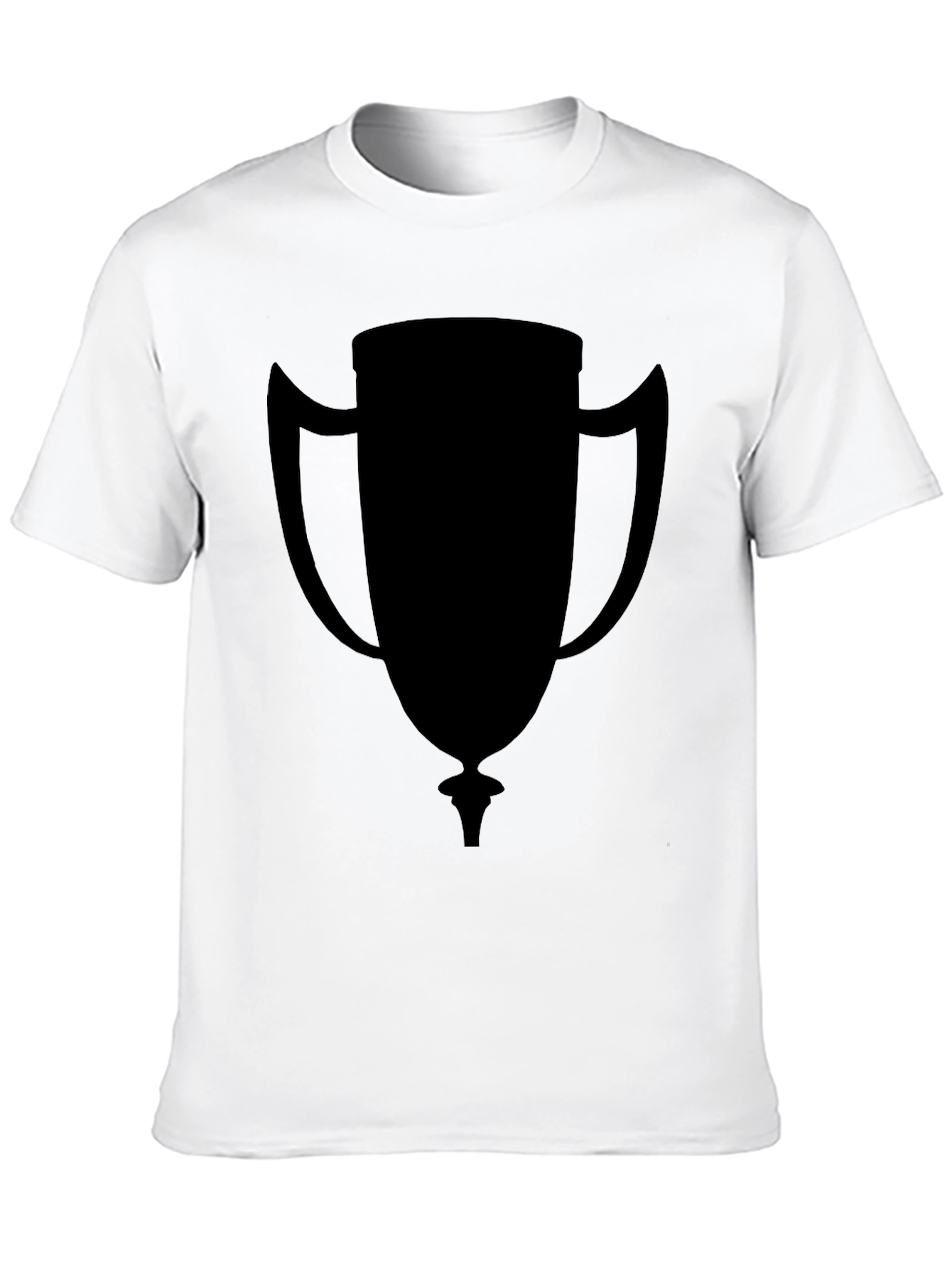 Black Trophy Graphic Tee - Casual Style