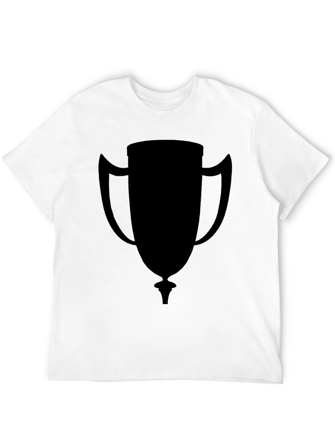 Black Trophy Graphic Tee - Casual Style