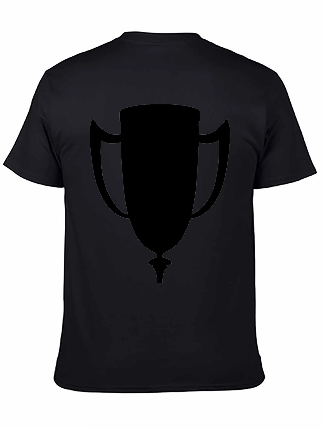 Black Trophy Graphic Tee - Casual Style