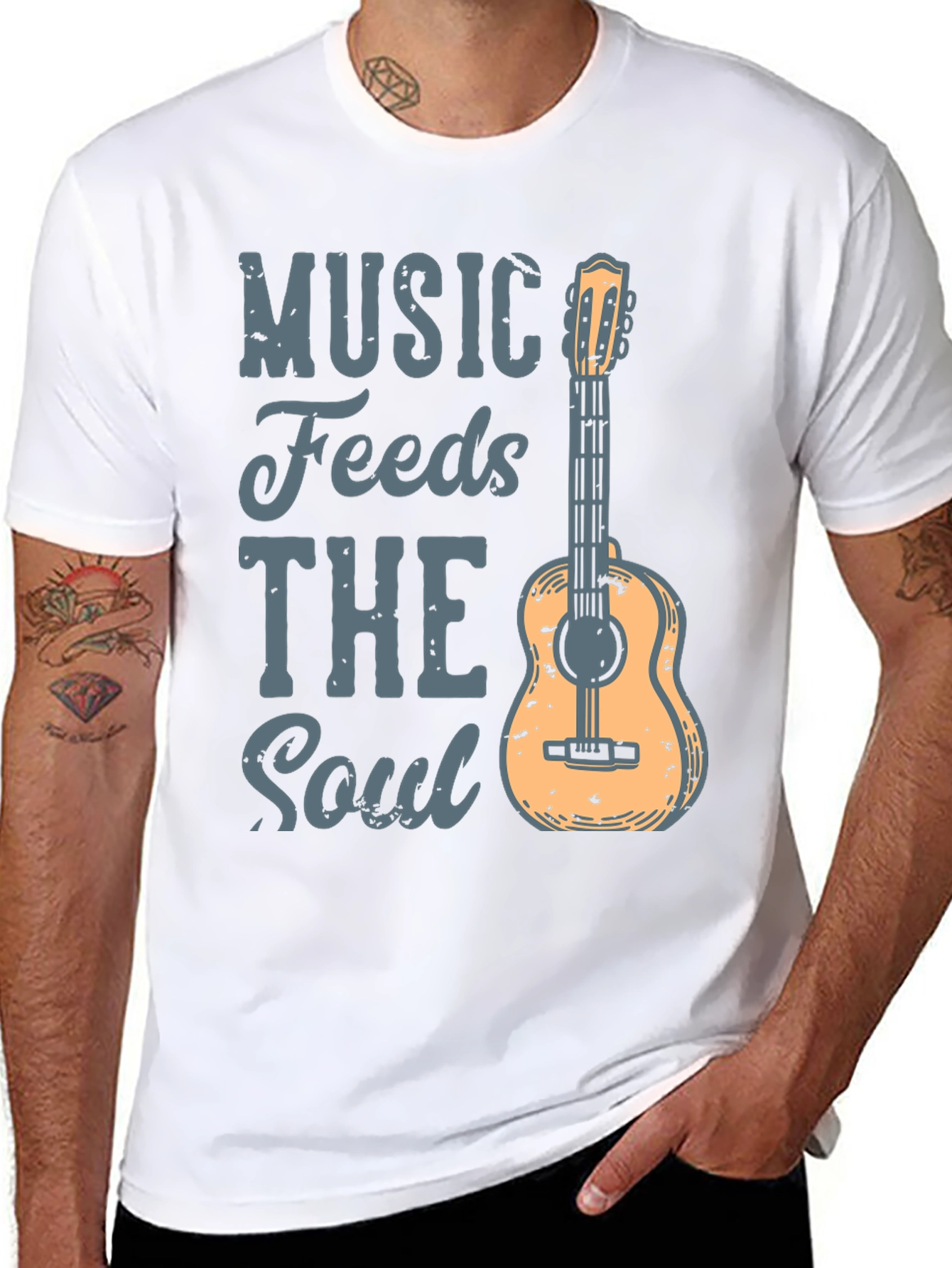 Music Feeds the Soul Graphic Tee