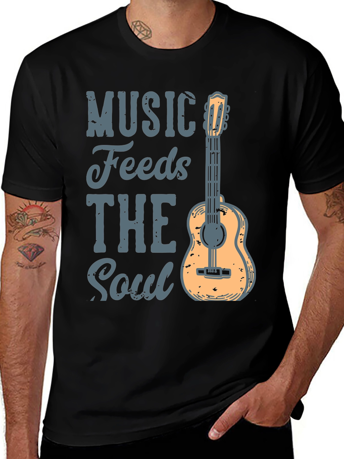 Music Feeds the Soul Graphic Tee
