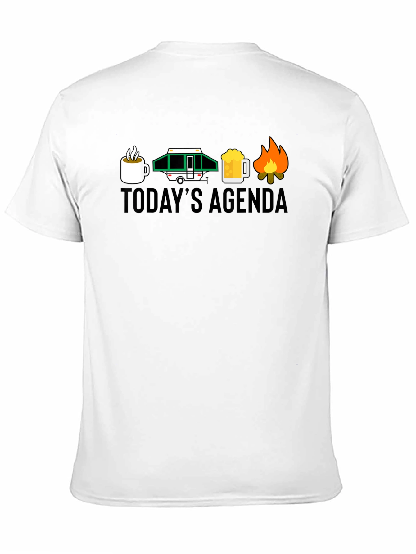 Todays Agenda Camping Graphic T-Shirt