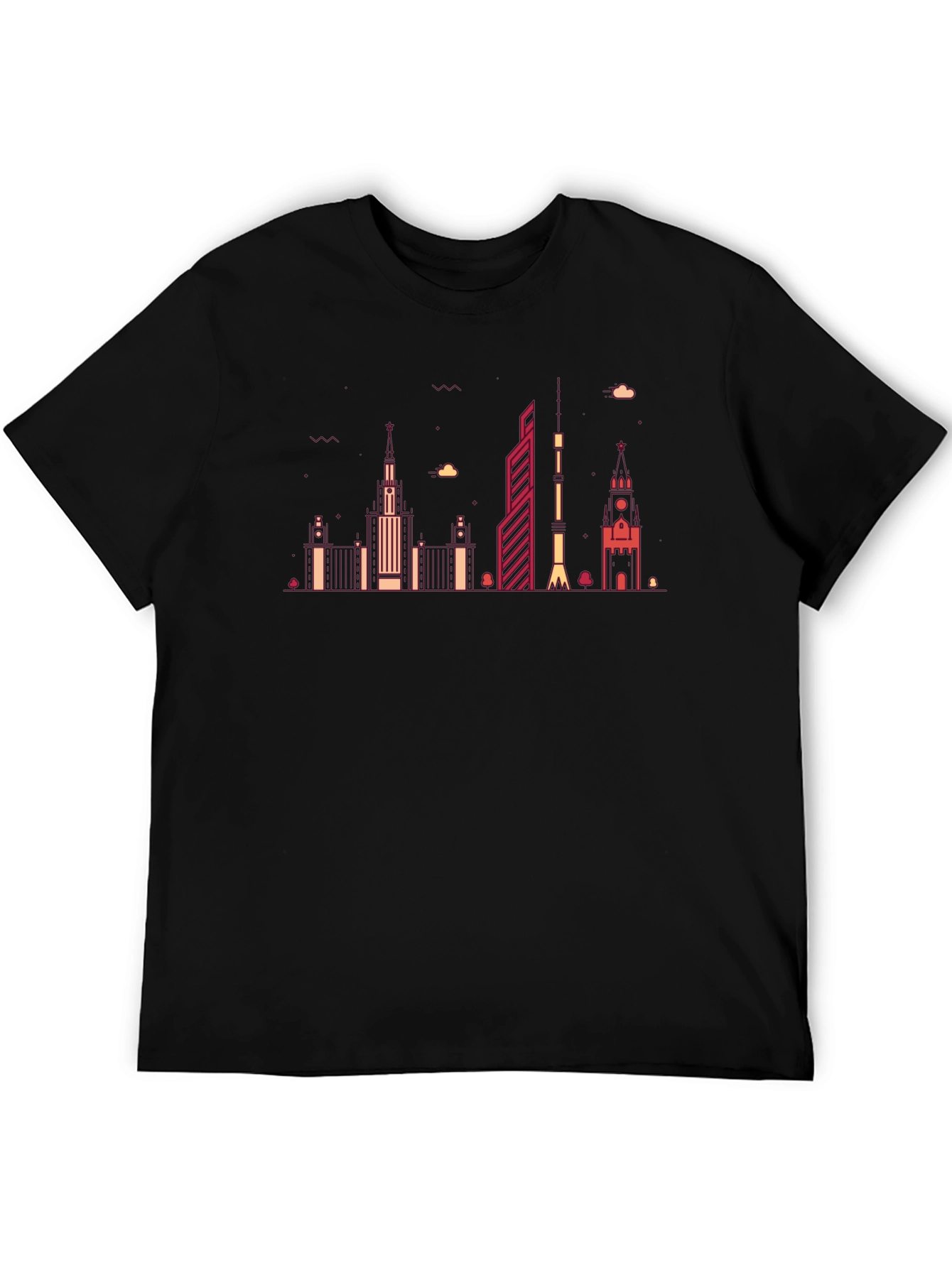 Urban Skyline Graphic Tee - Modern Cityscape Shirt