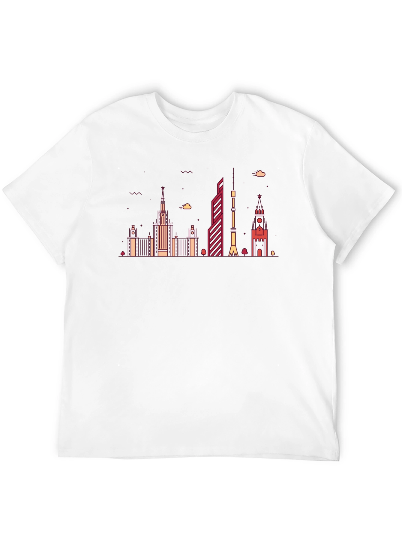Urban Skyline Graphic Tee - Modern Cityscape Shirt