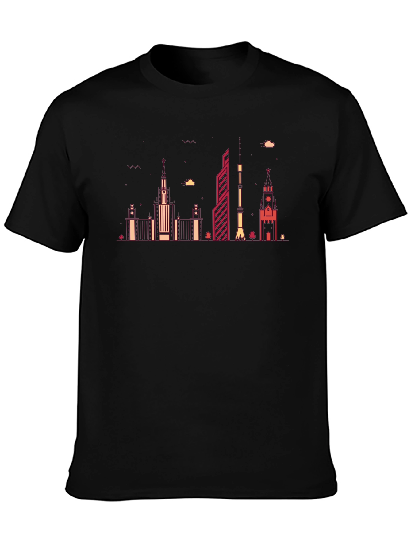 Urban Skyline Graphic Tee - Modern Cityscape Shirt