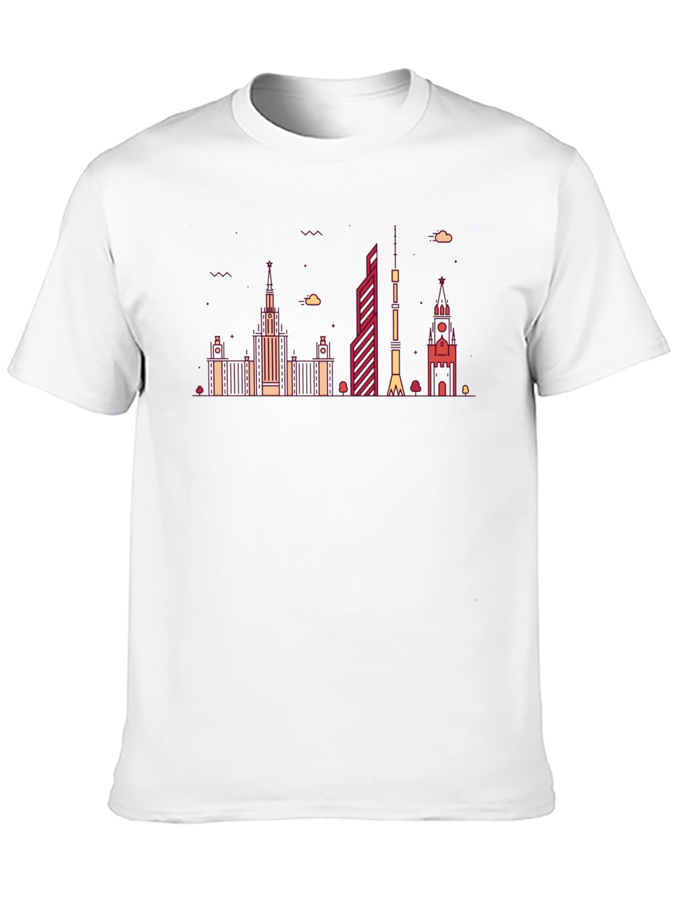 Urban Skyline Graphic Tee - Modern Cityscape Shirt