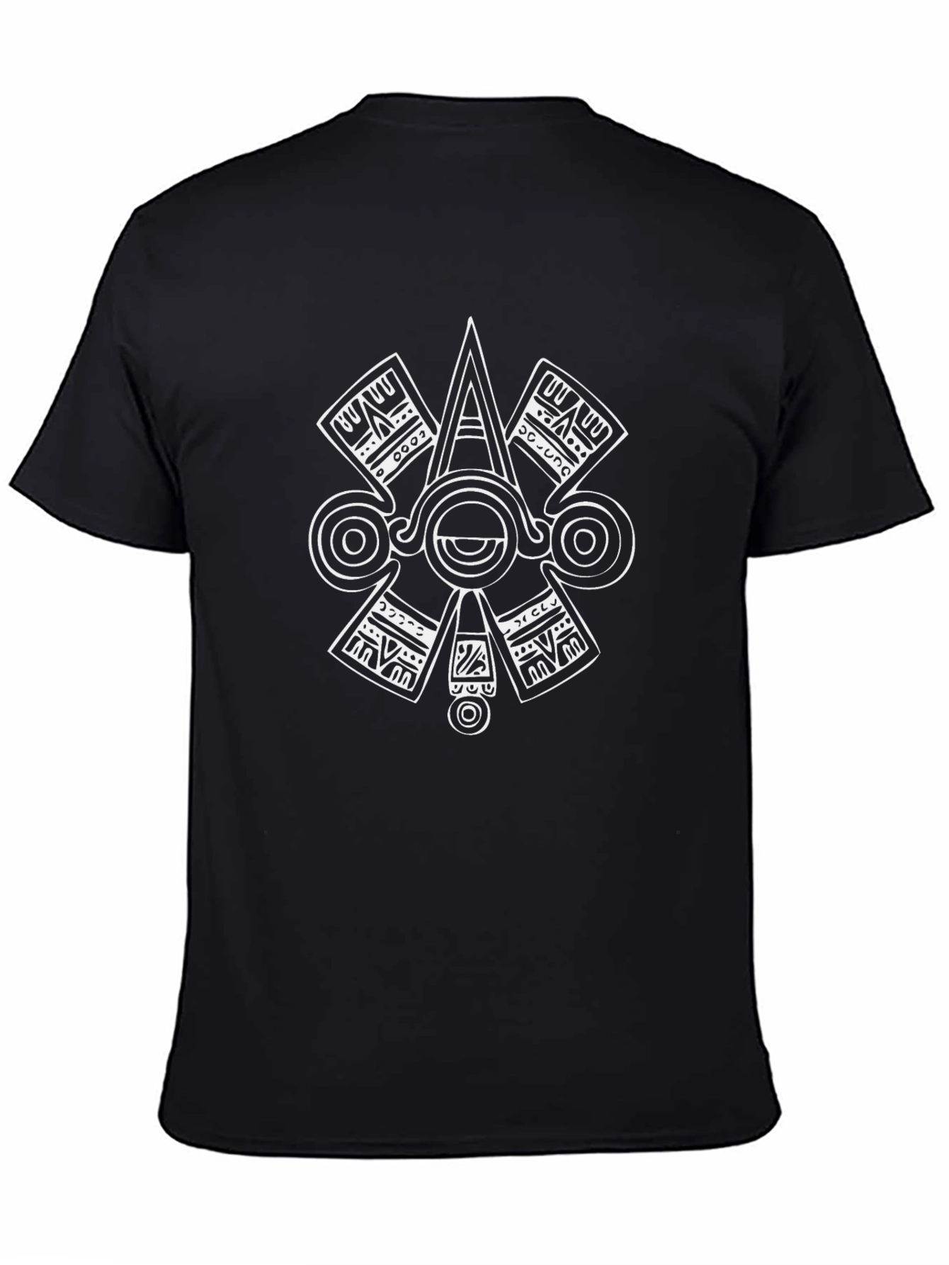 Aztec Symbol Graphic T-Shirt - Black
