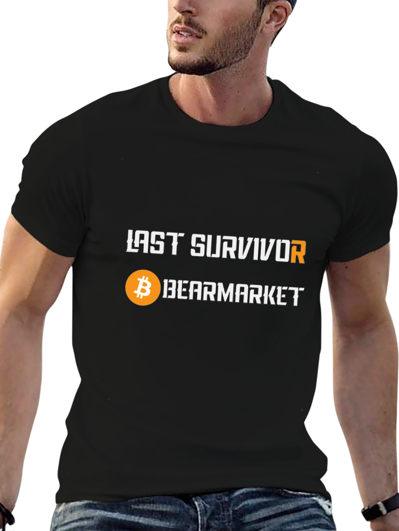 Last Survivor Bearmarket Bitcoin Graphic T-Shirt