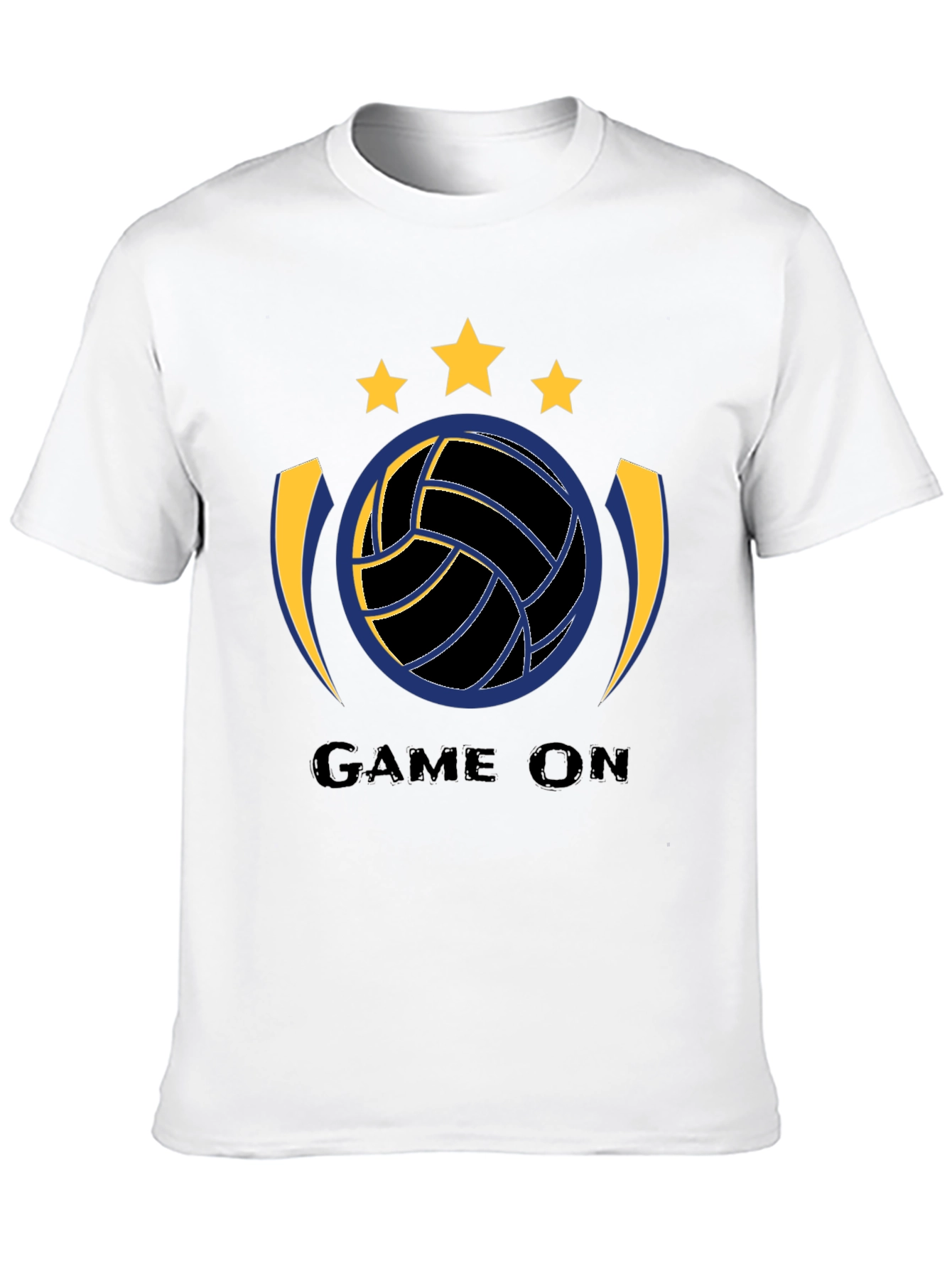 Game On Black Volleyball Graphic T-Shirt