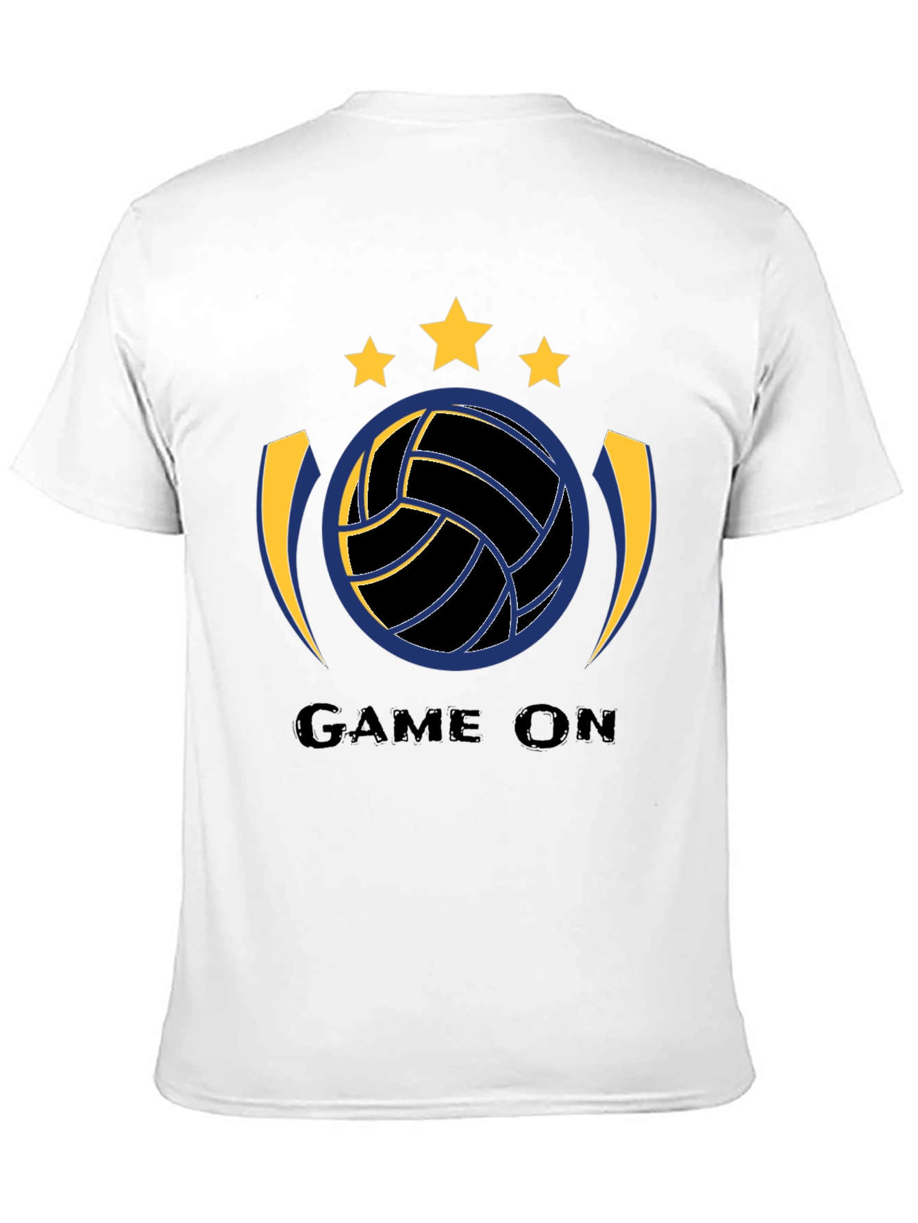 Game On Black Volleyball Graphic T-Shirt