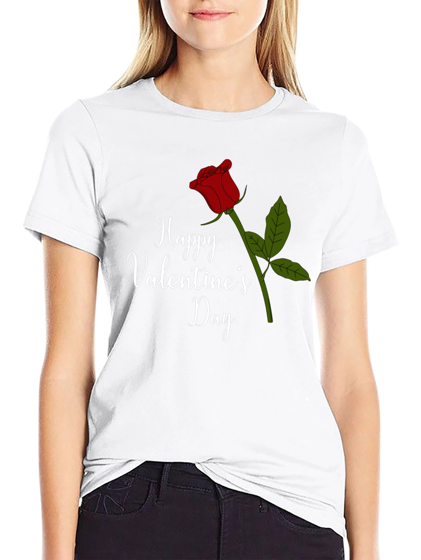 Happy Valentines Day Rose T-Shirt