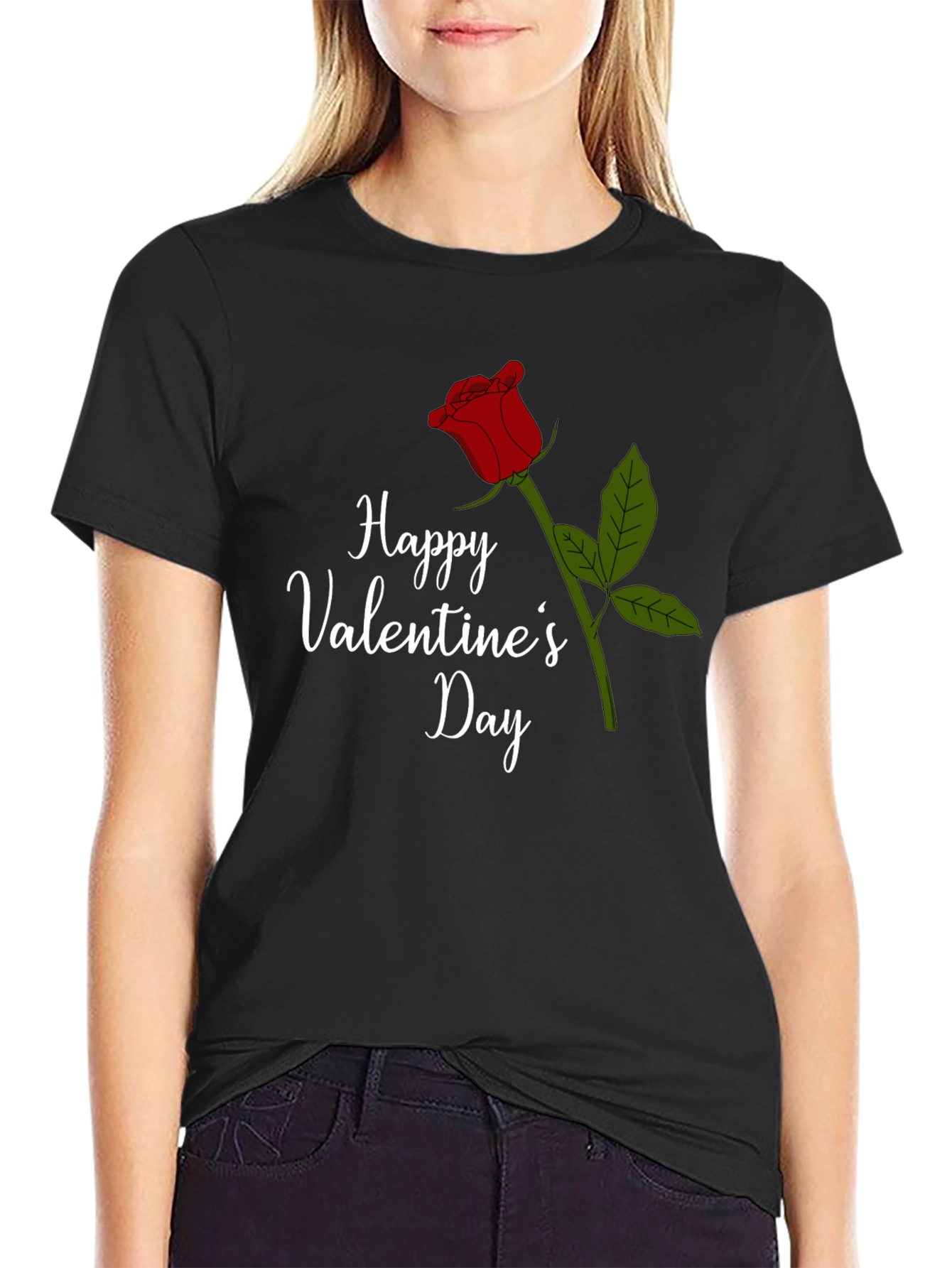 Happy Valentines Day Rose T-Shirt