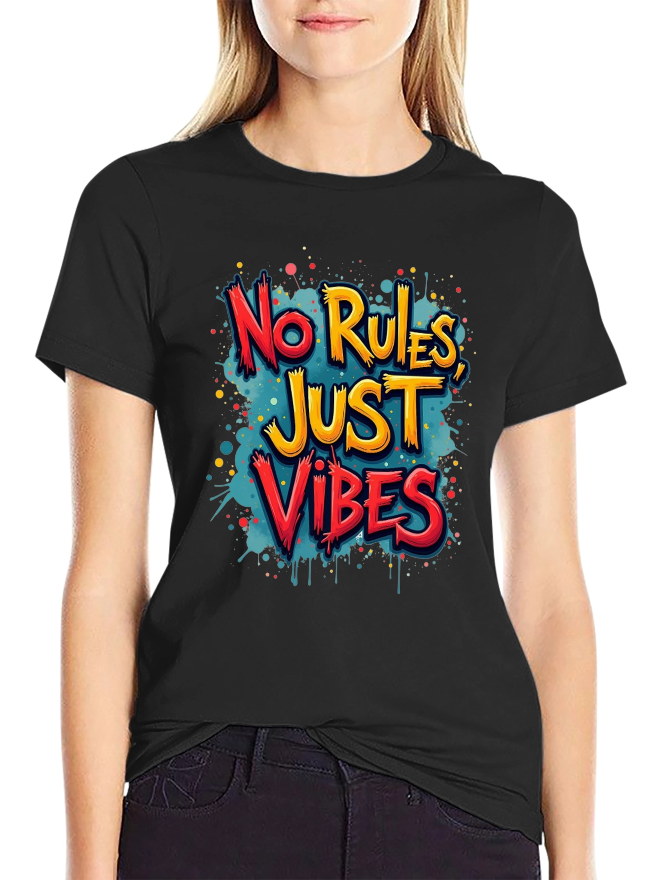 No Rules Just Vibes Graphic Tee