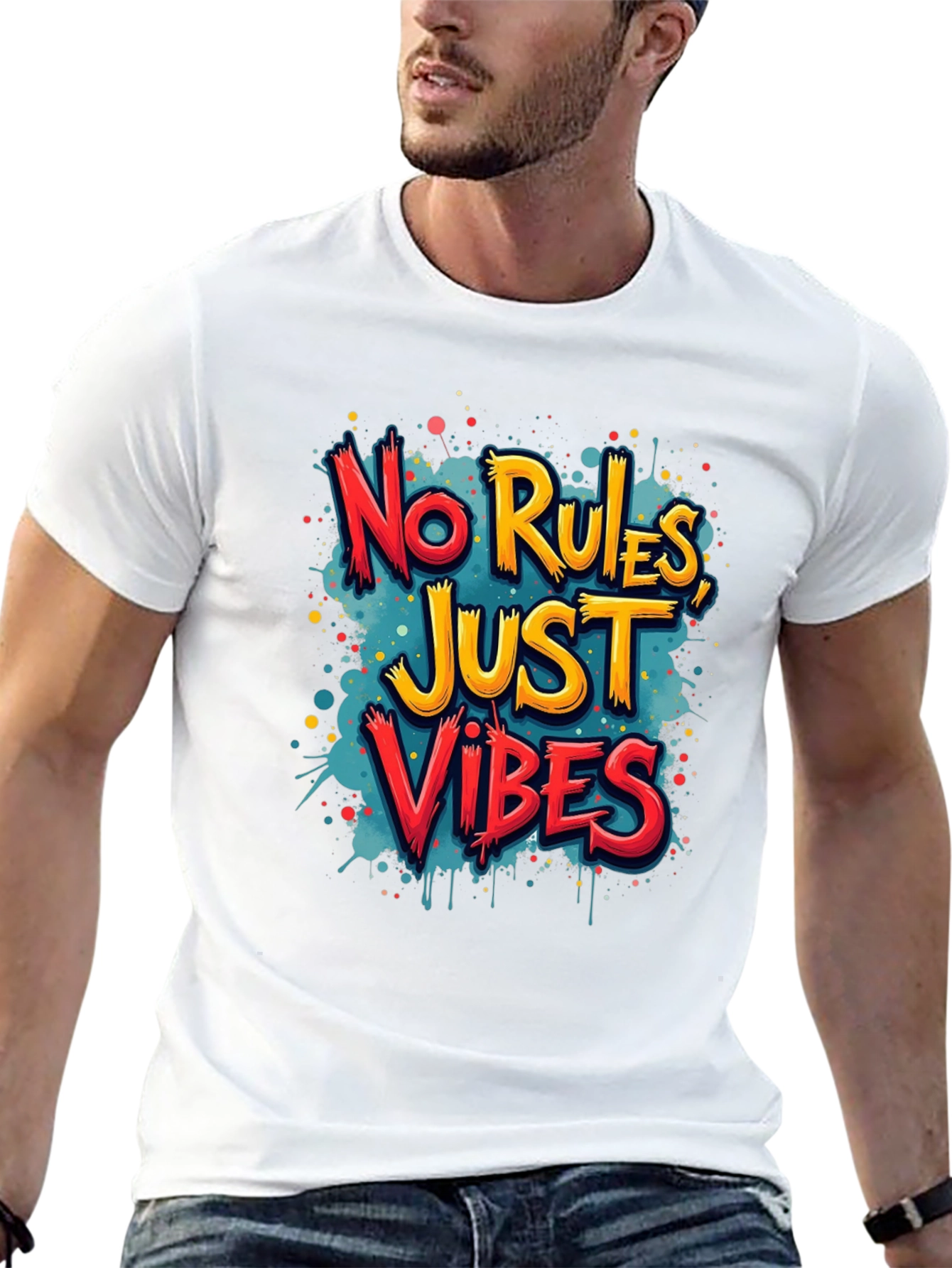 No Rules Just Vibes Graphic Tee