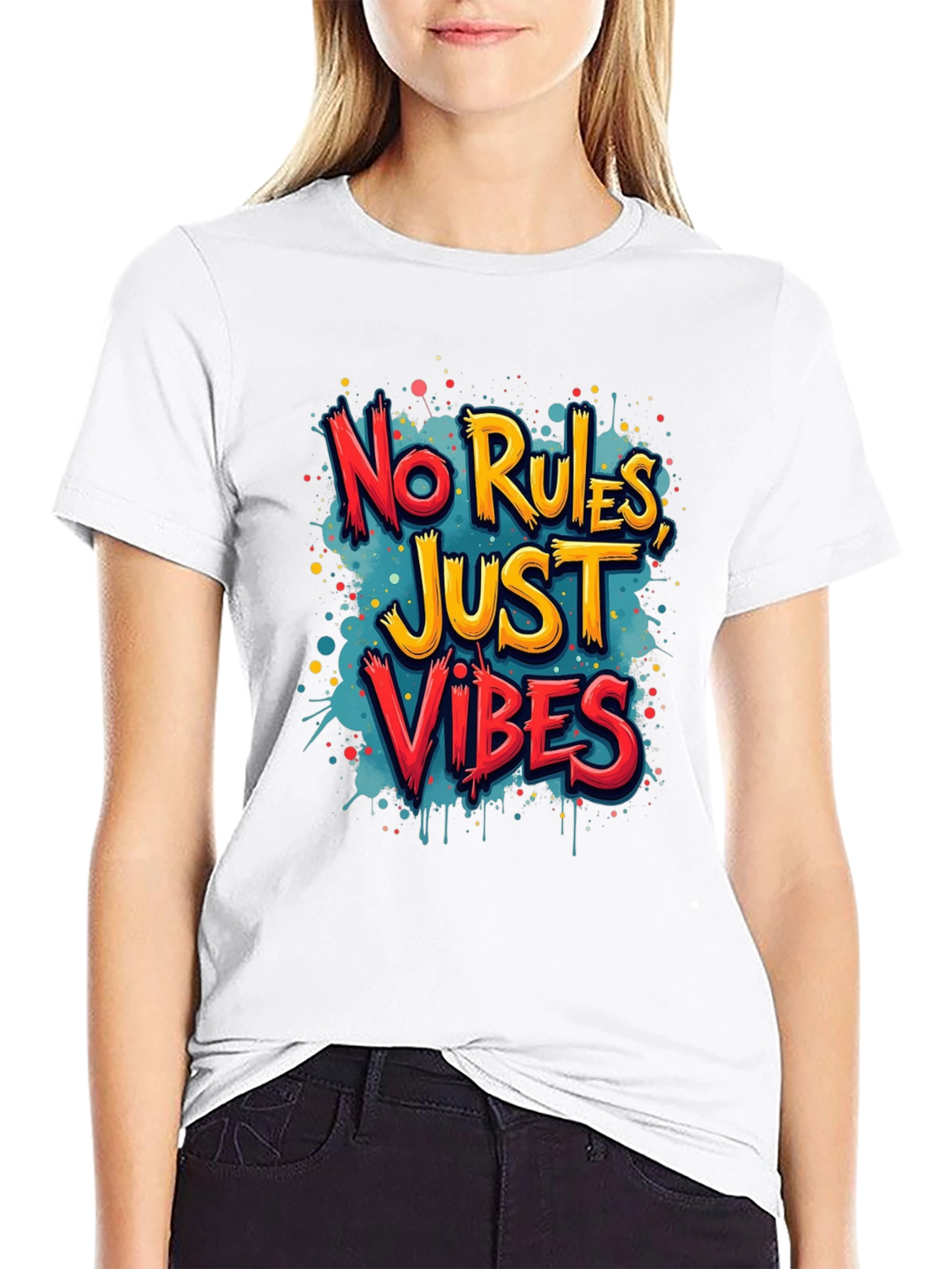 No Rules Just Vibes Graphic Tee