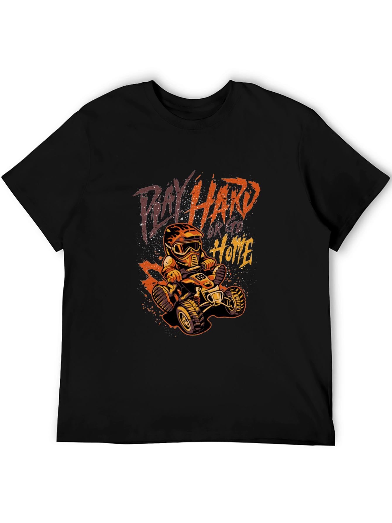 Play Hard ATV Rider Black T-Shirt