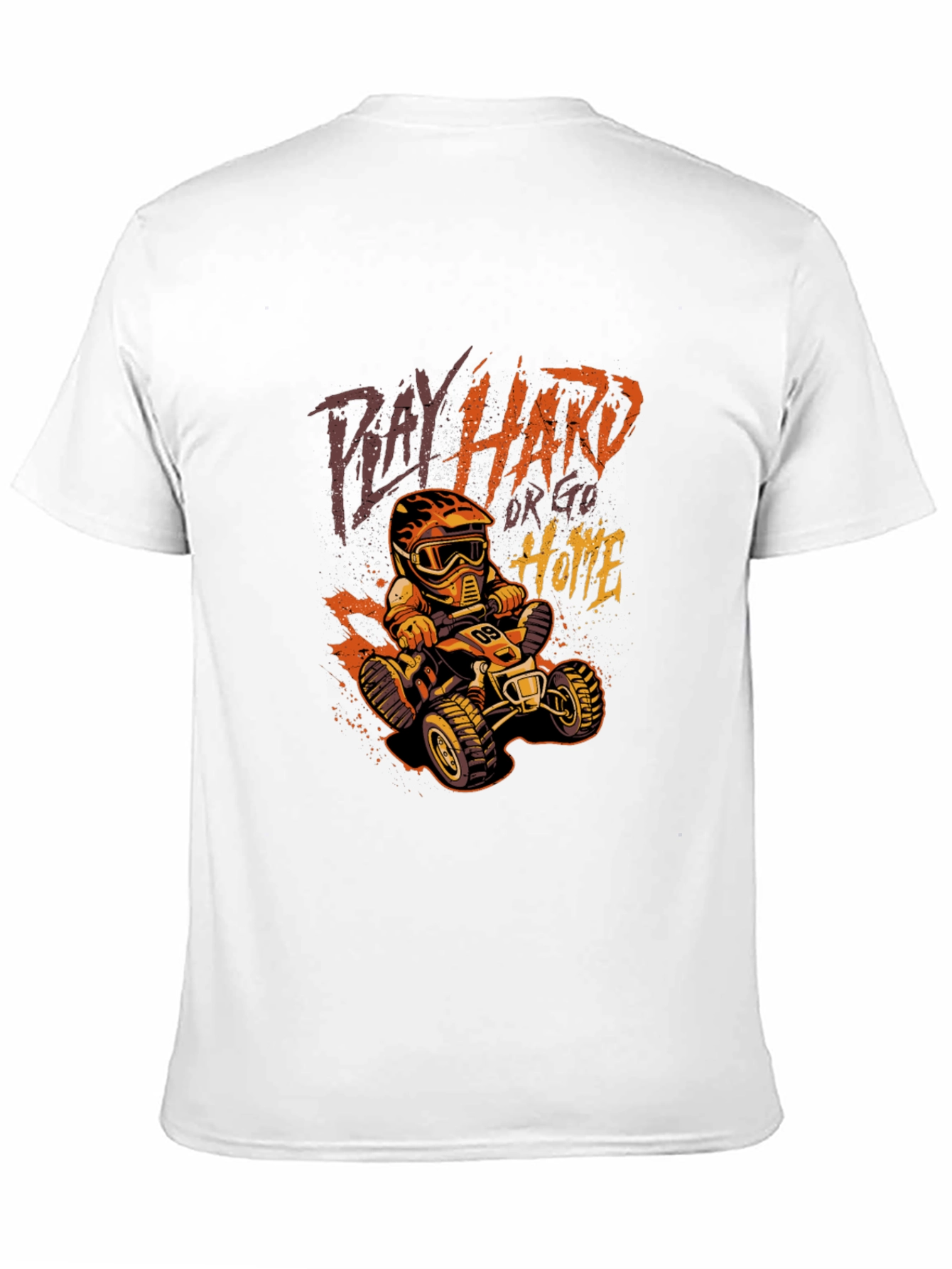 Play Hard ATV Rider Black T-Shirt