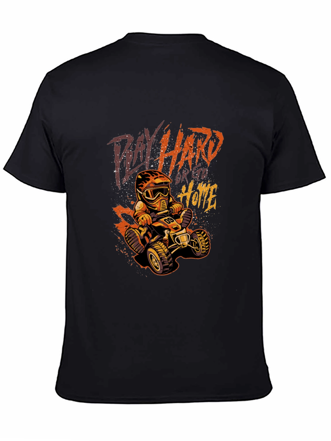 Play Hard ATV Rider Black T-Shirt