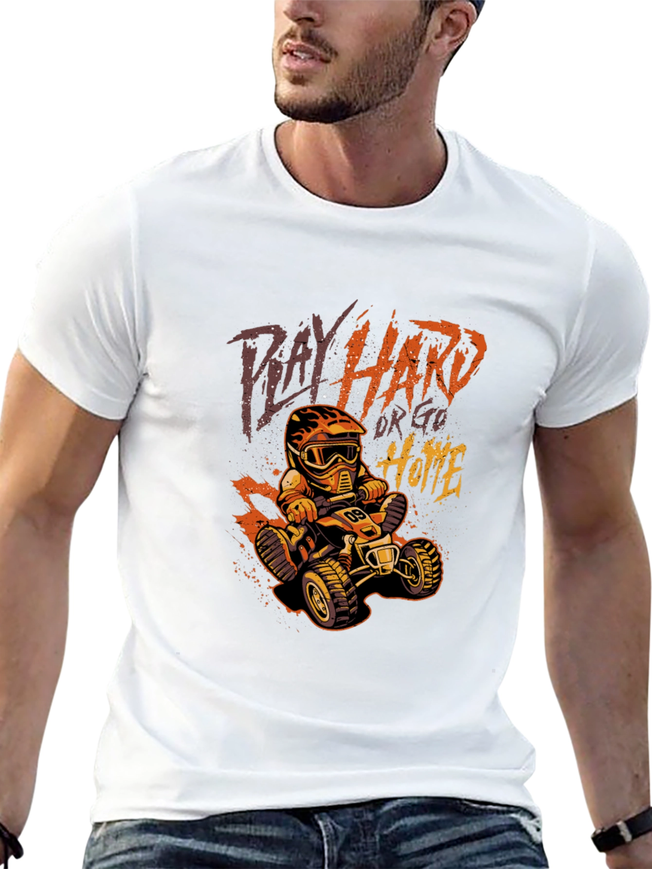 Play Hard ATV Rider Black T-Shirt
