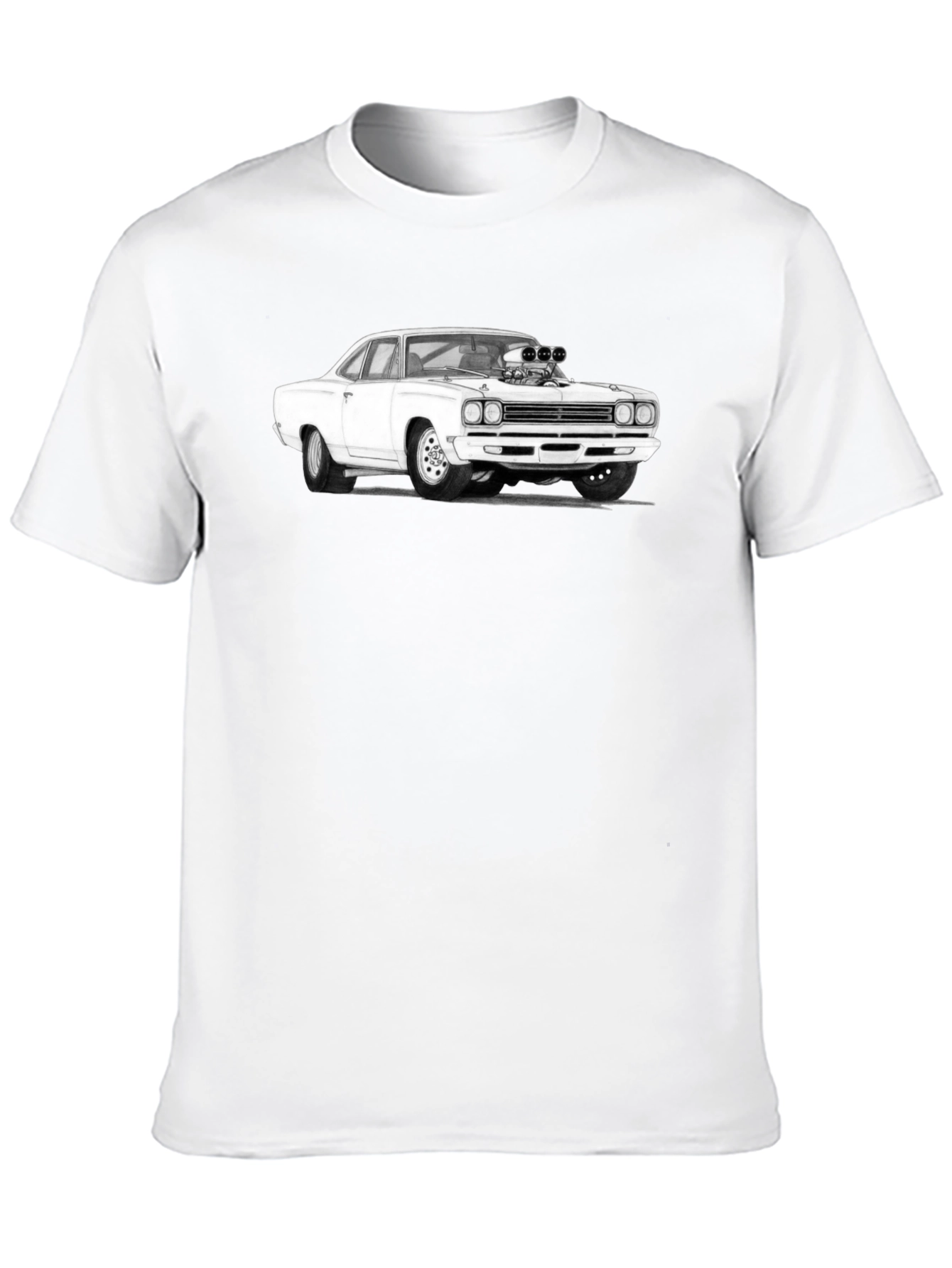 Classic Car Graphic T-Shirt - Black Cotton Tee