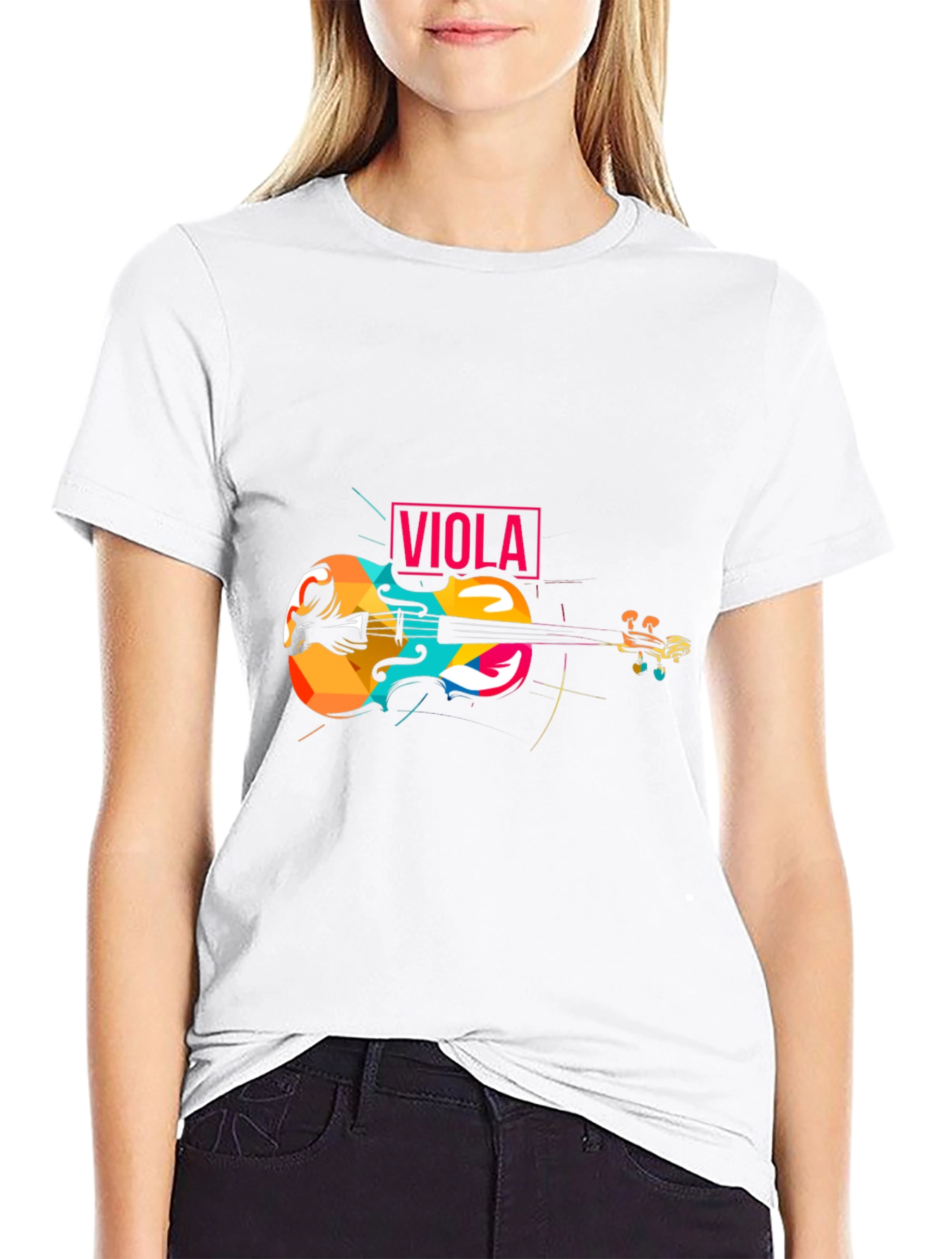 Colorful Viola Graphic T-Shirt